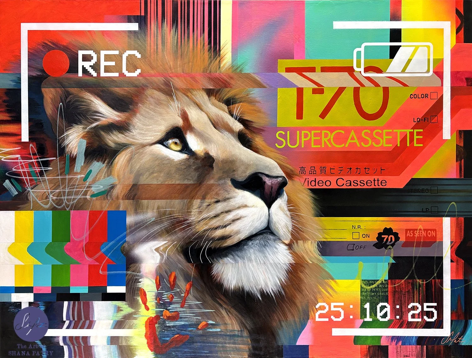 "Supercassette" print