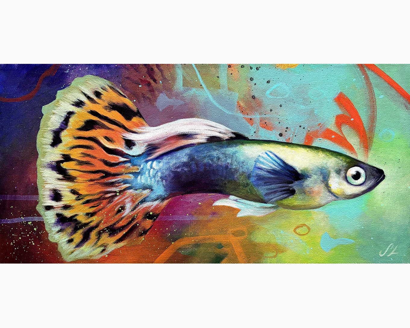 "Guppy" 8x16 inches