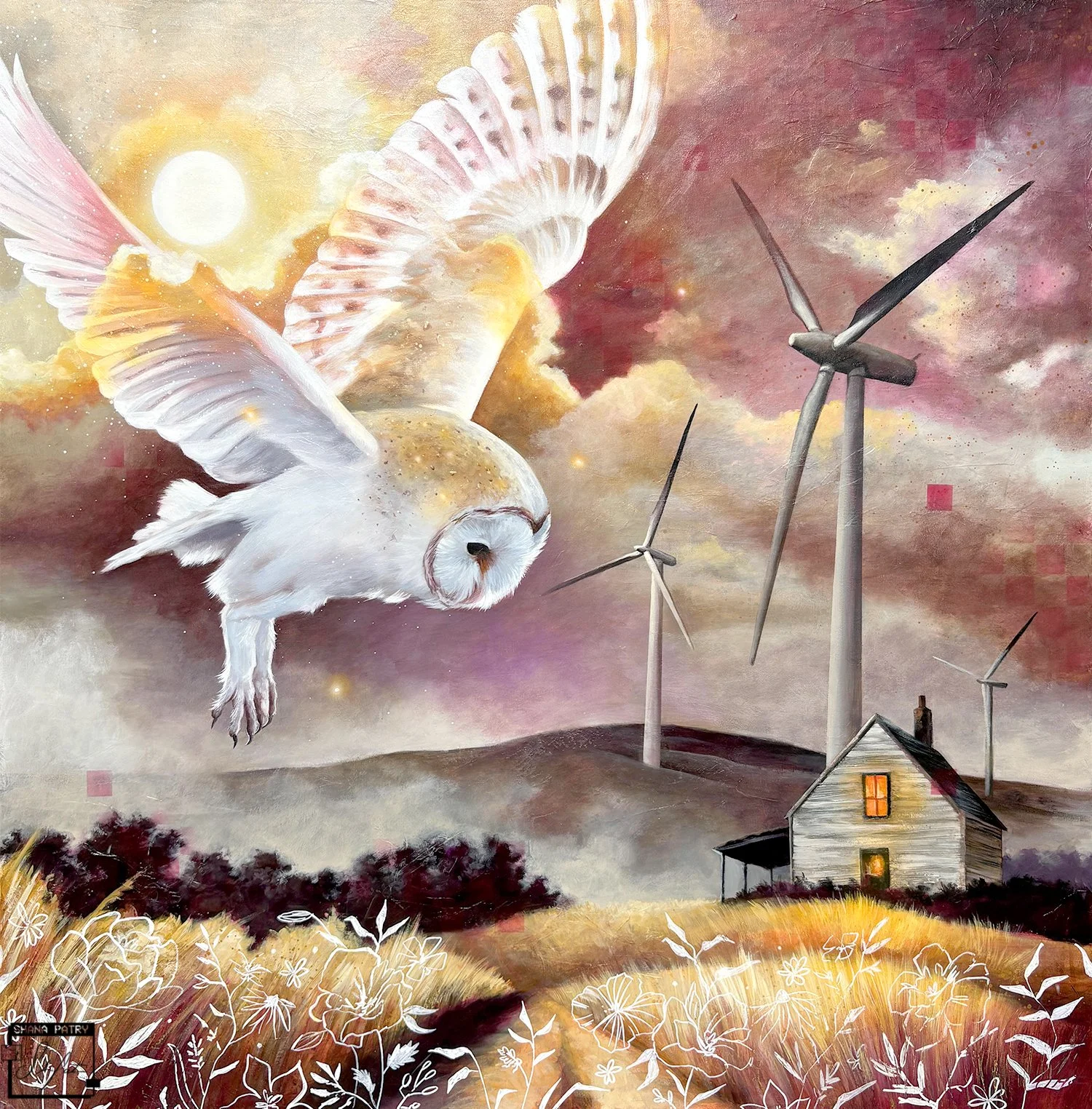 "Guardian" 36x36 inches
