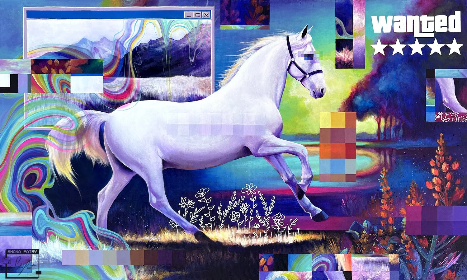 "Wanted" 24x40 inches
