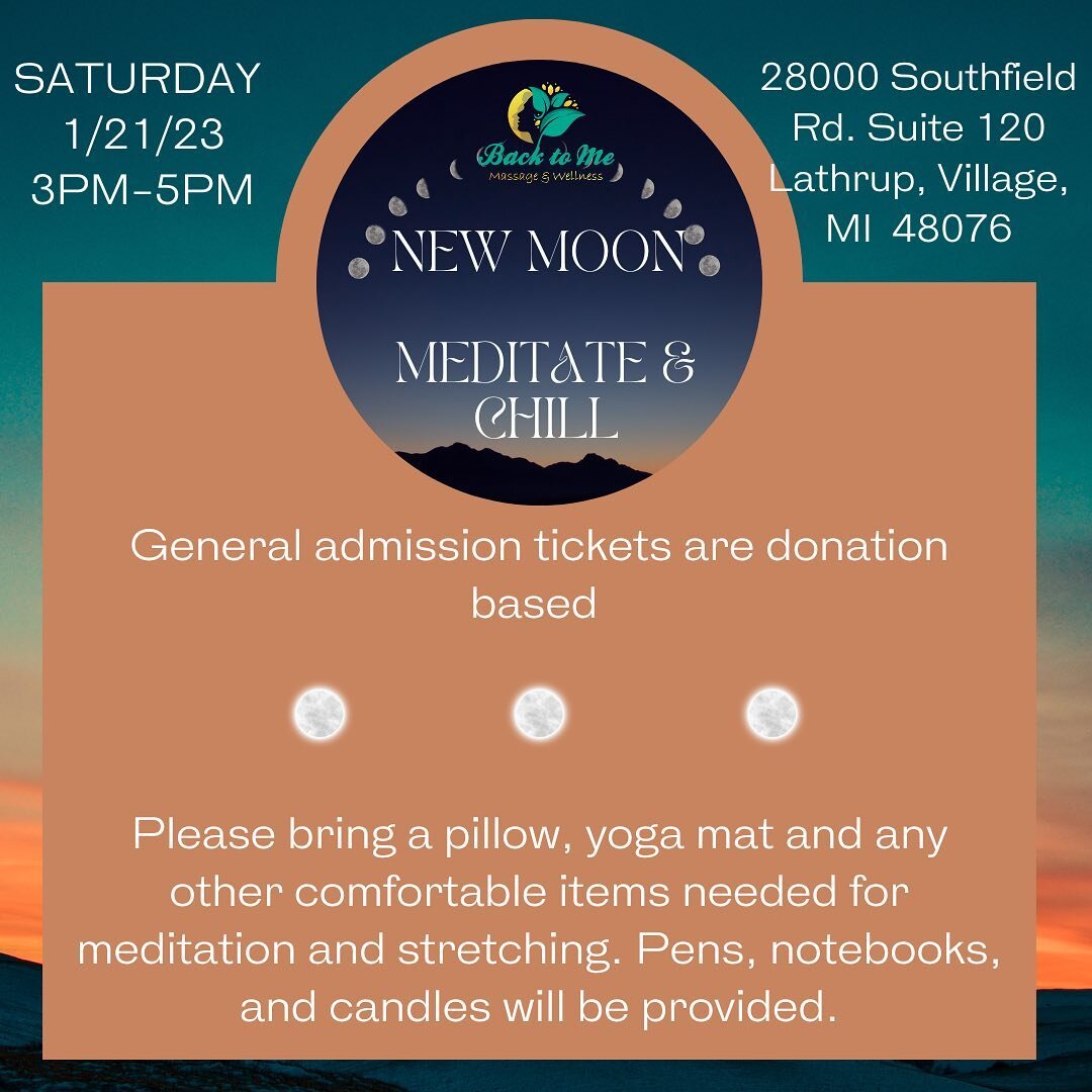 Join us for good vibes in meditation and reflection this Saturday. 😌

Release with meditative stretching, set intentions with journaling, and manifest with candle magic. The perfect way to renew yourself after this retrograde. ✨✨✨

Click the link in