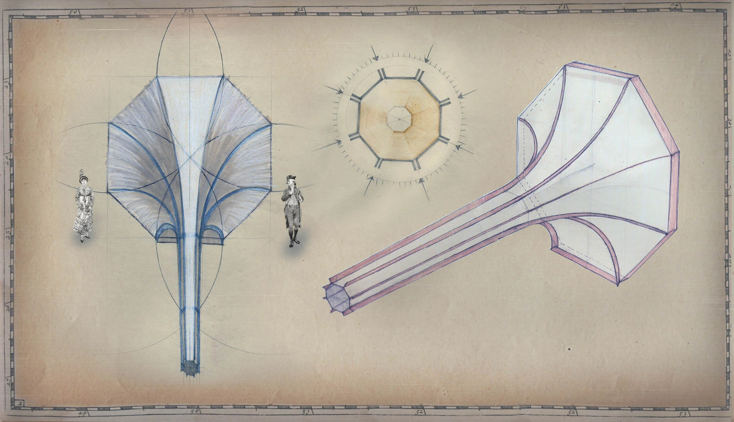  Preparatory drawing. 