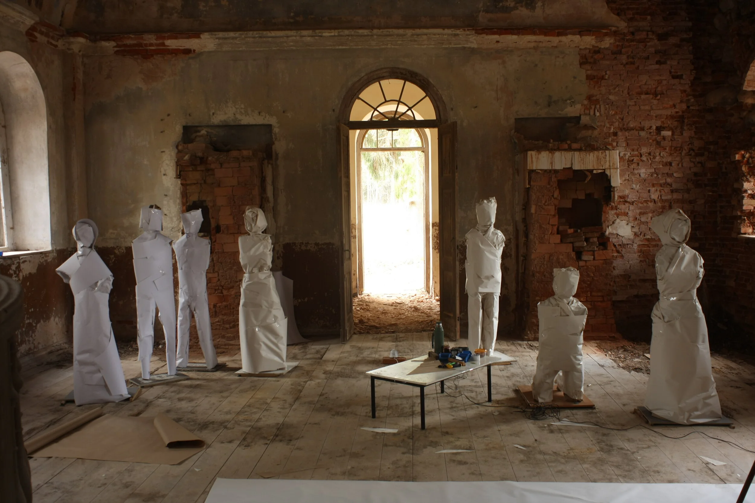  5th day. Figure making in process. 