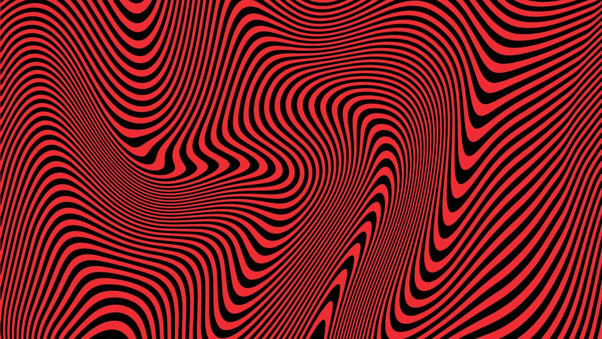 RED WARPED LINES image