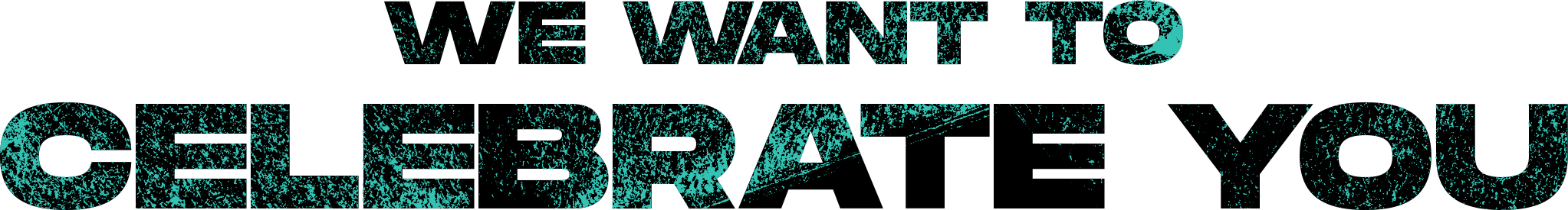 The text 'NEVER SETTLE' displayed in turquoise with a textured design on a black background.