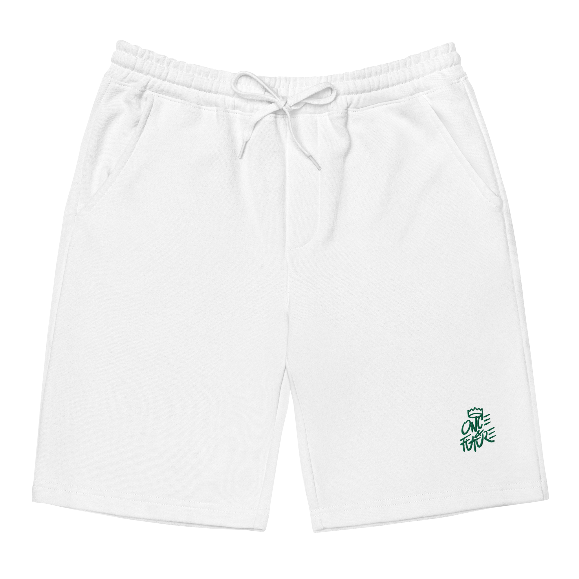 mens-fleece-shorts-white-front-6531aa2f8027d.png