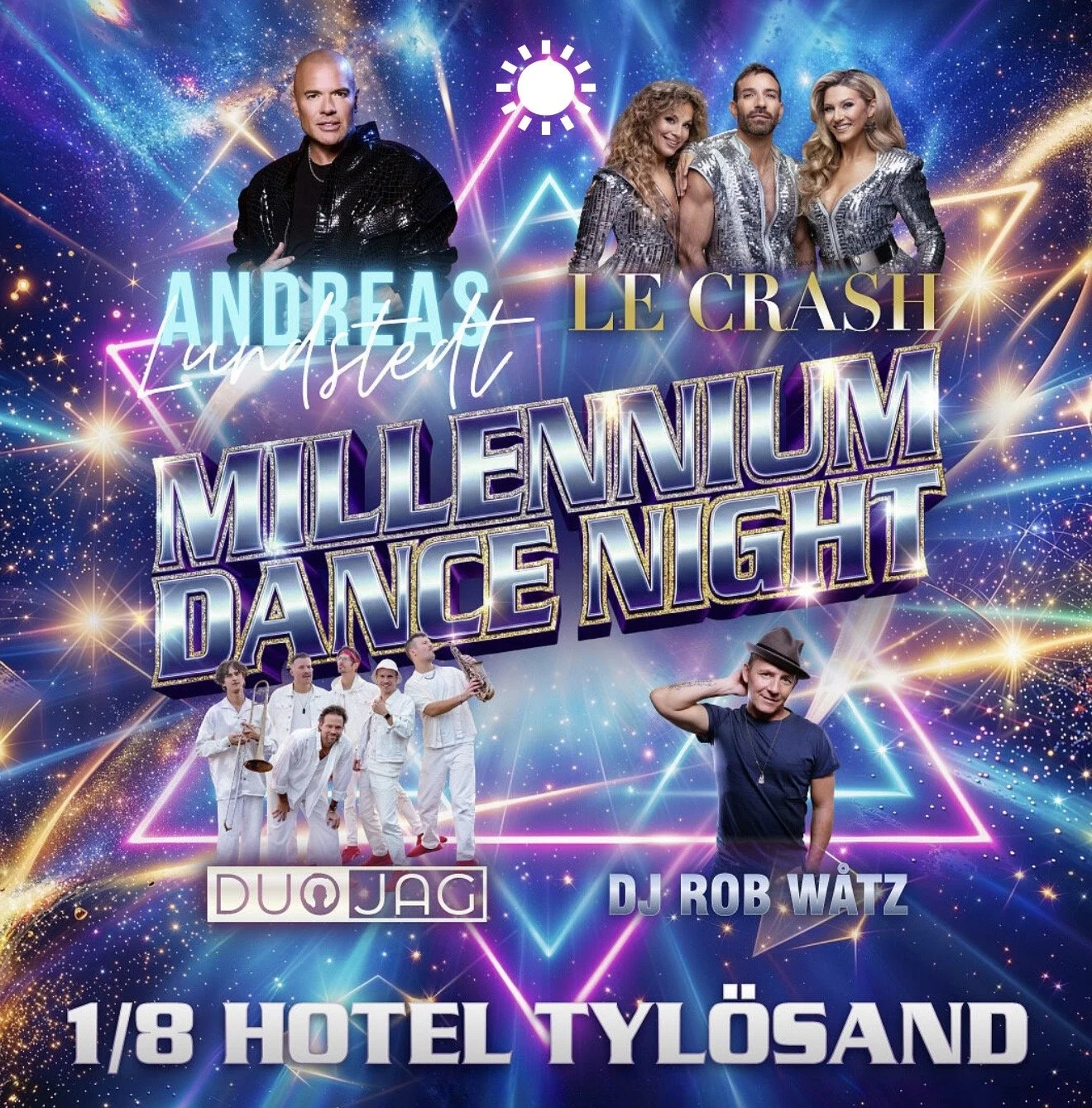 Le Crash och Andreas Lundstedt intar Hotel Tylösand under Millennium Dance Night