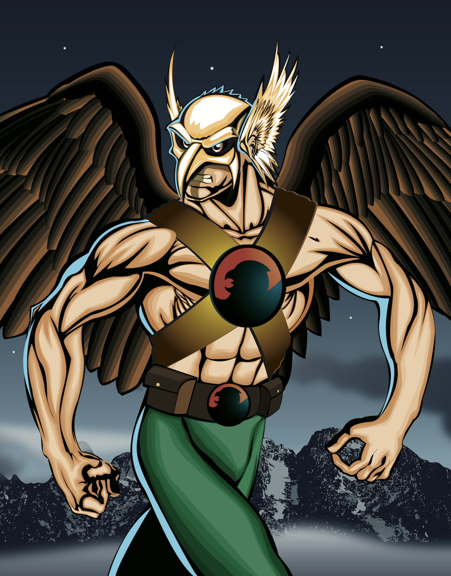 Hawkman Vector Illustration