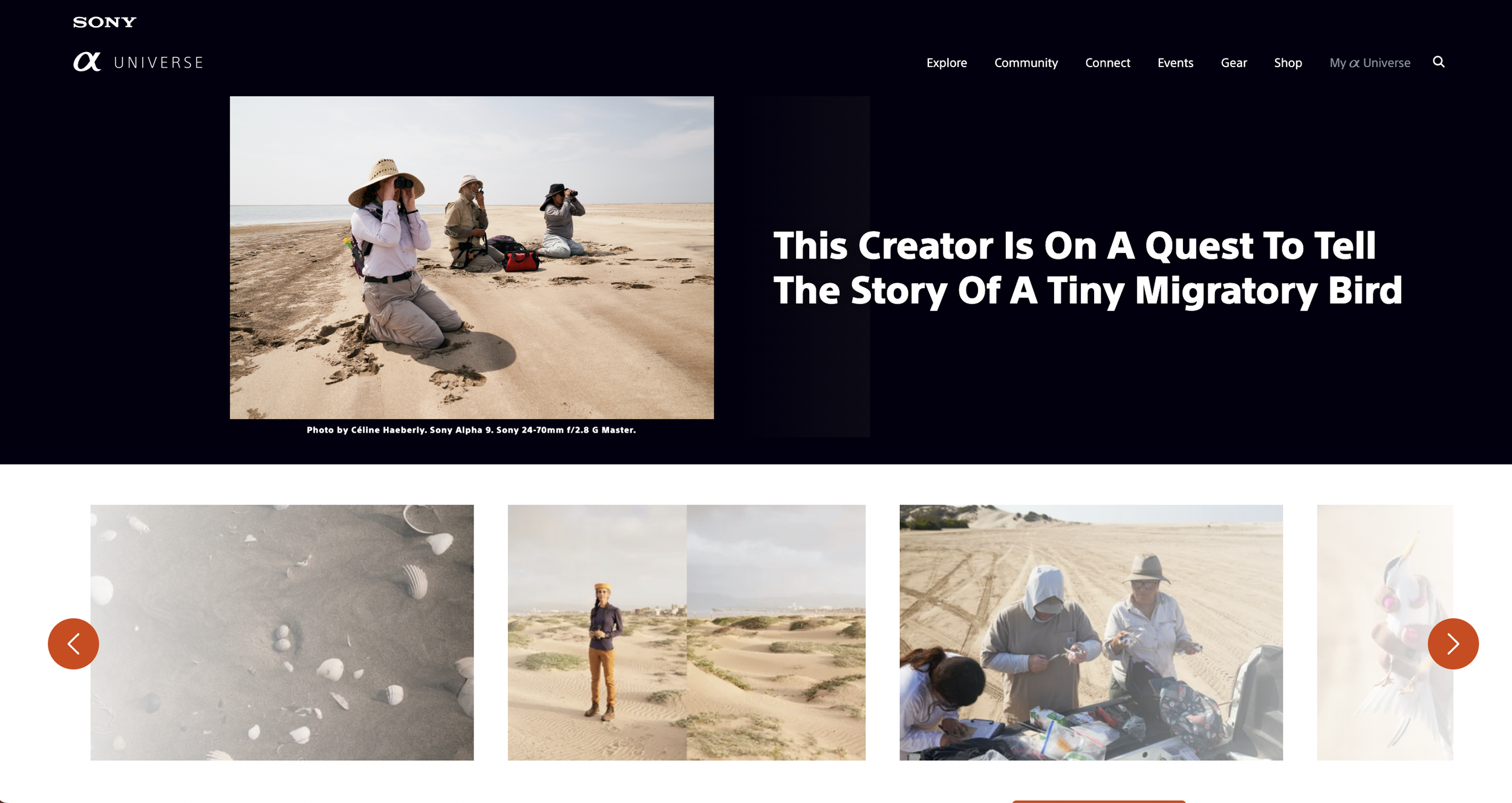 Learn More: Sony Alpha Universe