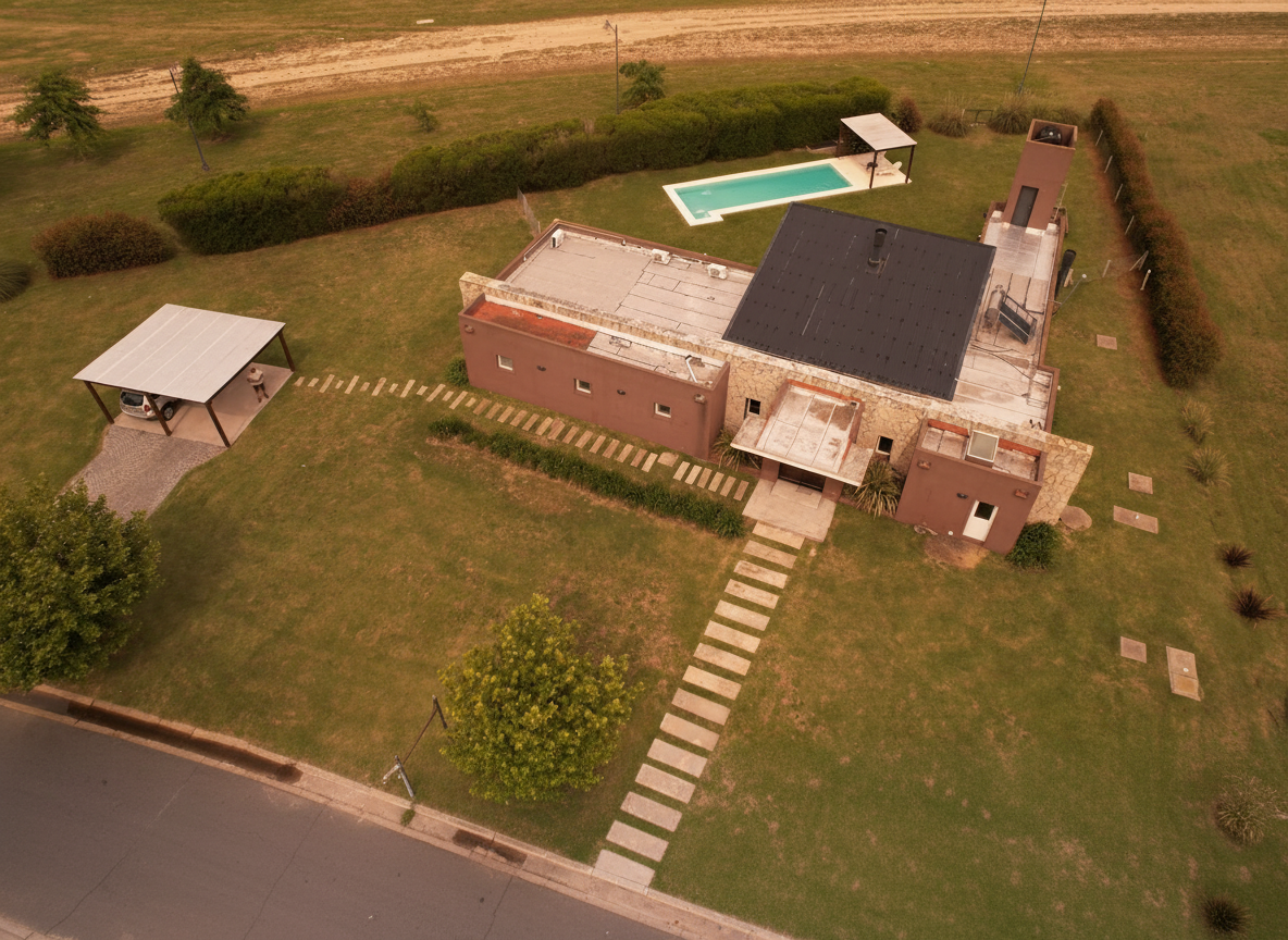  JARDÍN Y PILETA PRIVADA DELIMITADOS POR CERCO VIVO 