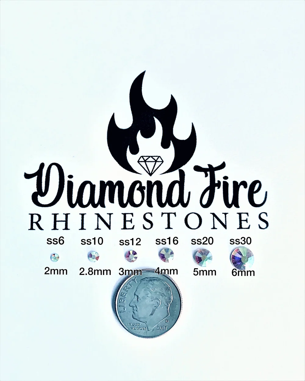 Hot-Fix Fuchsia AB Glass Rhinestones — Diamond Fire Rhinestones