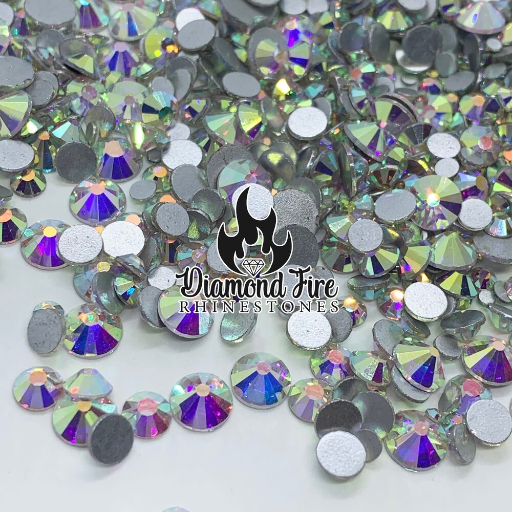 Crystal AB Glass Rhinestone Mix — Diamond Fire Rhinestones