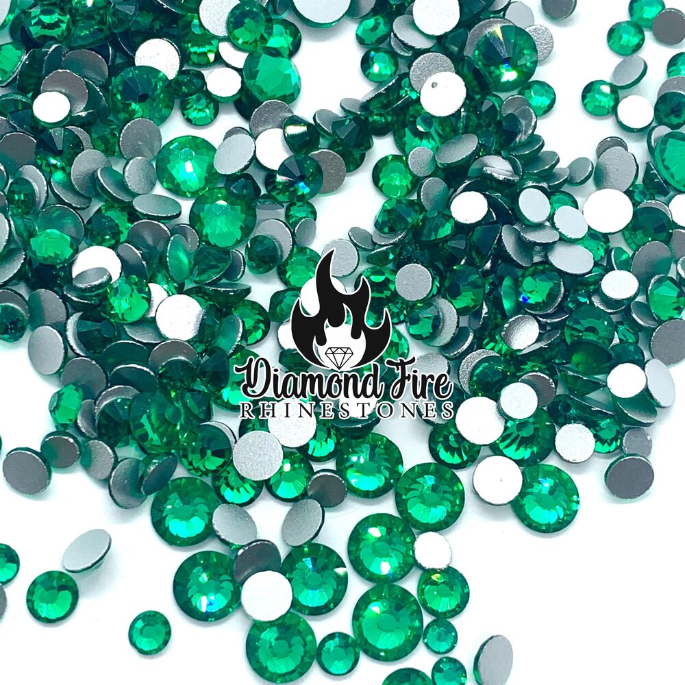 Rhinestones Mix- Emerald Green – Luxury By Dari