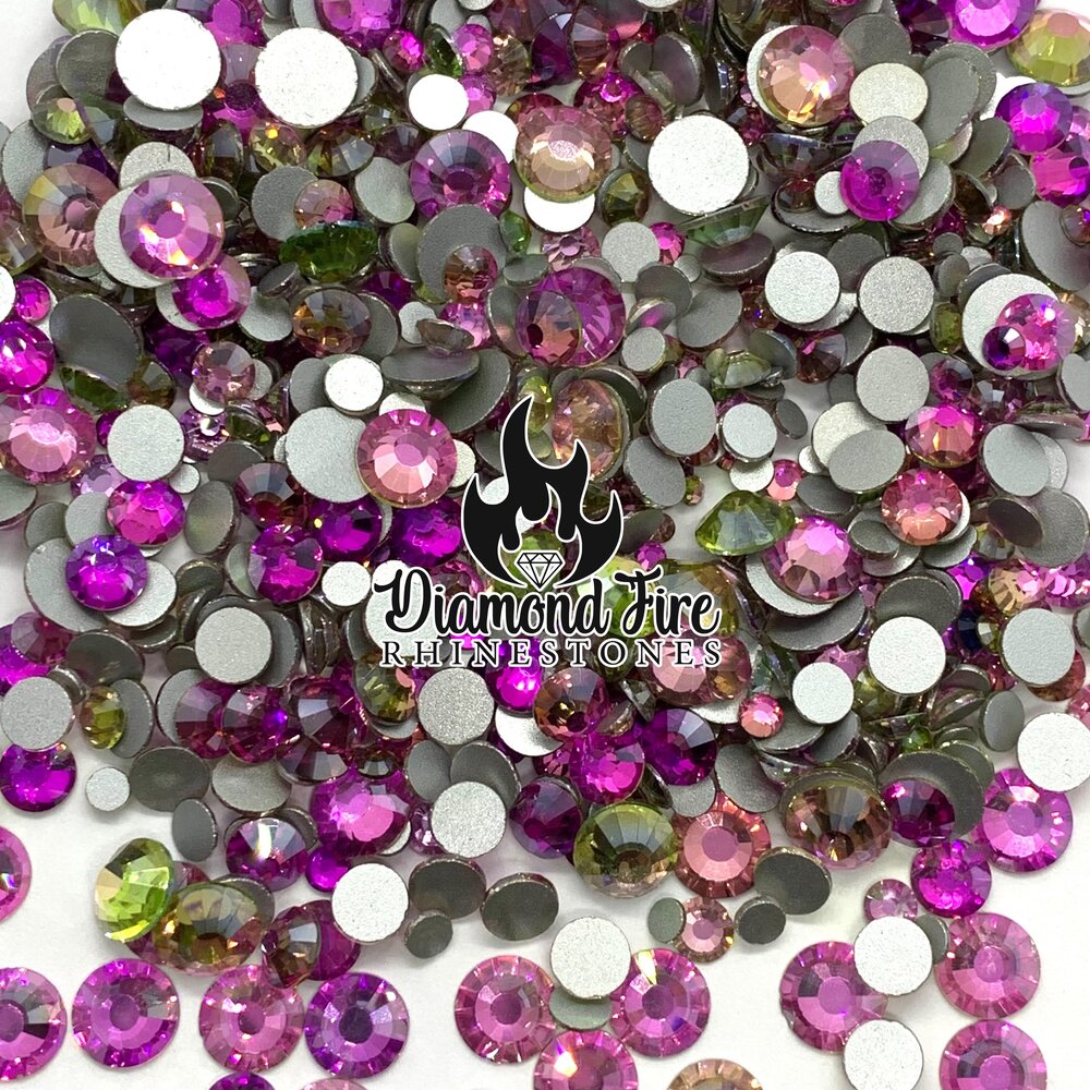 Opaque Purple Resin/Jelly Rhinestone — Diamond Fire Rhinestones