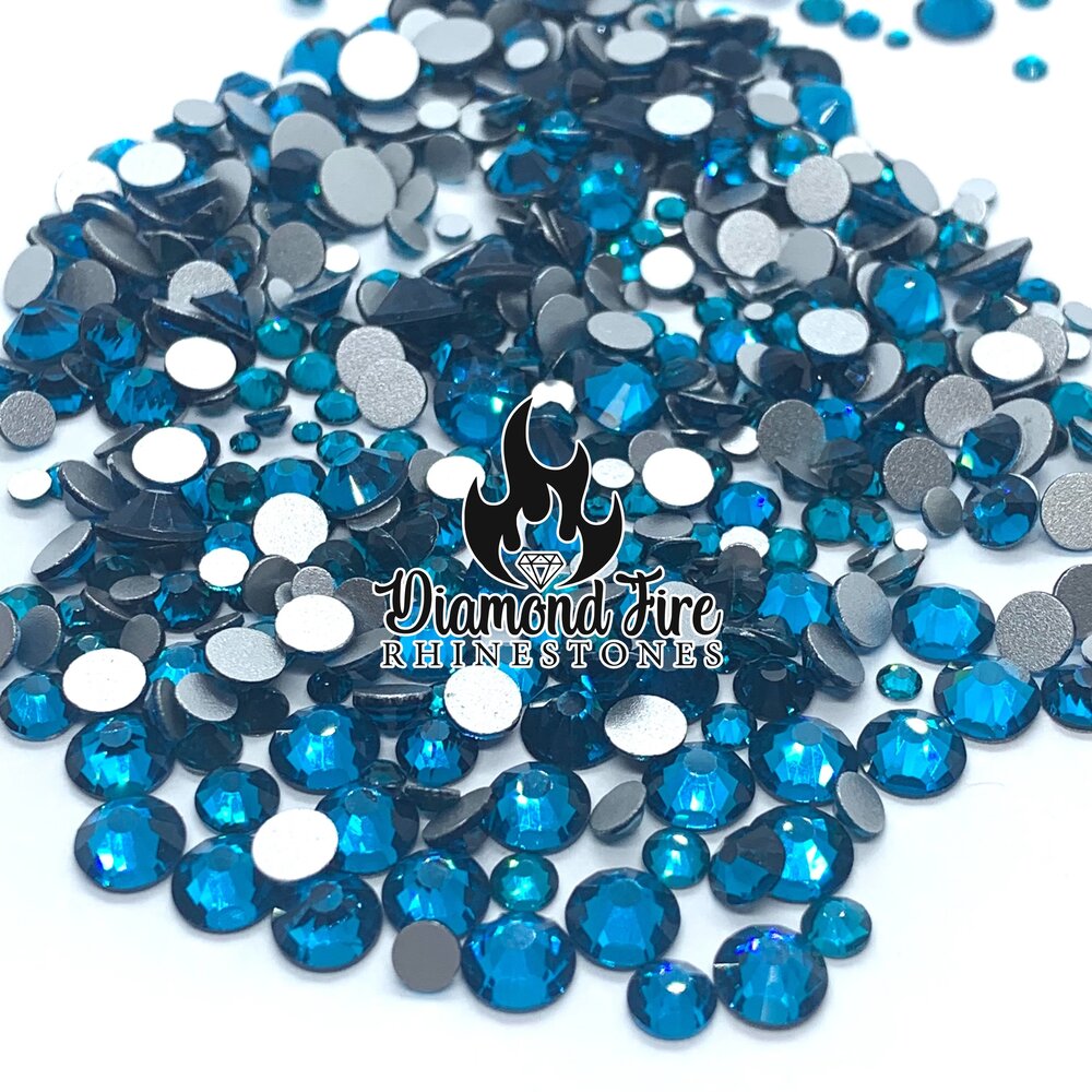 LUXE® Blue Zircon Hotfix Glass Rhinestones - 5 Star Rated! – Be Createful