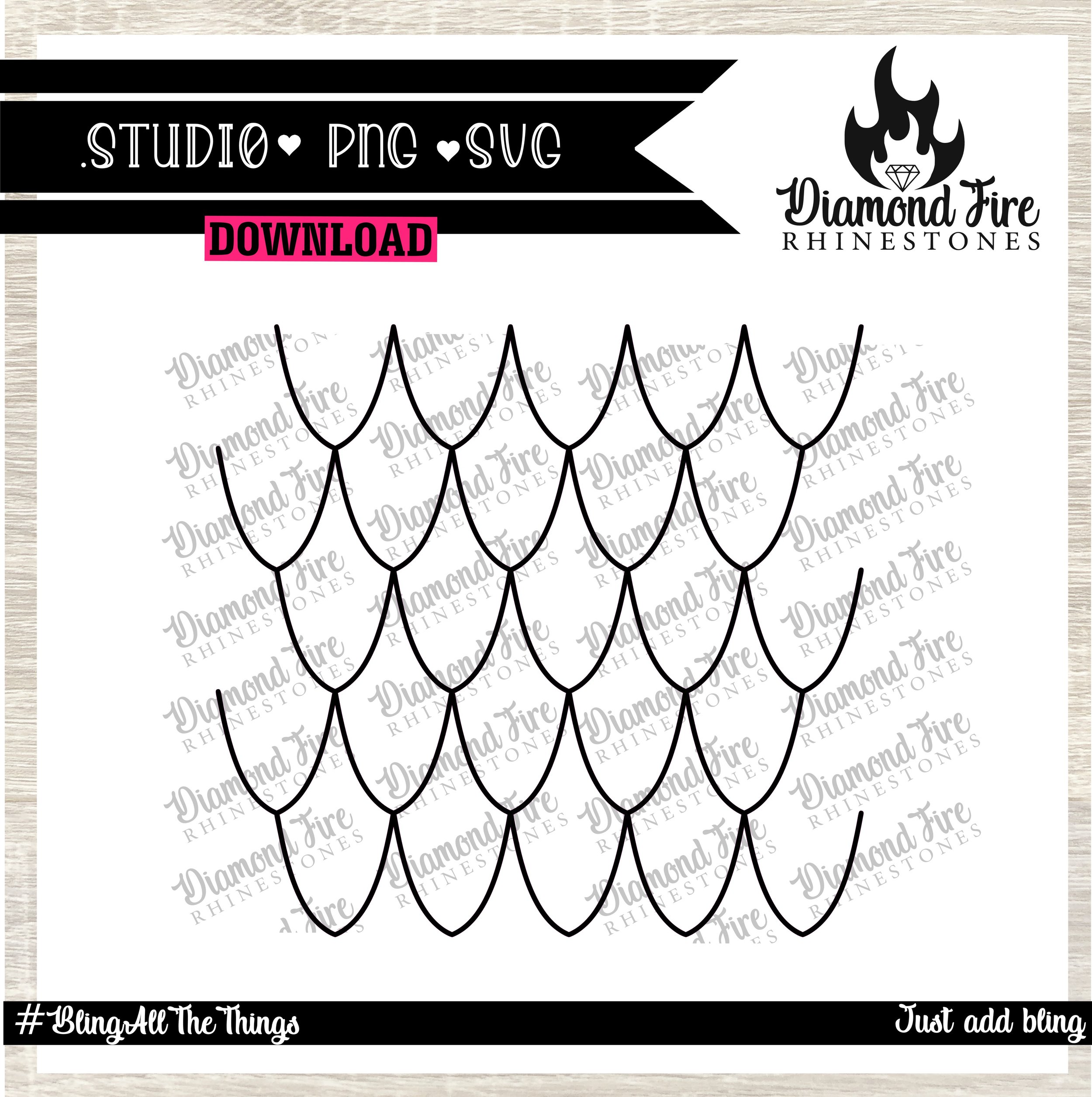 Dragon Scale New Moon Productions 20oz Straight Skinny SVG | JPEG | PNG ...