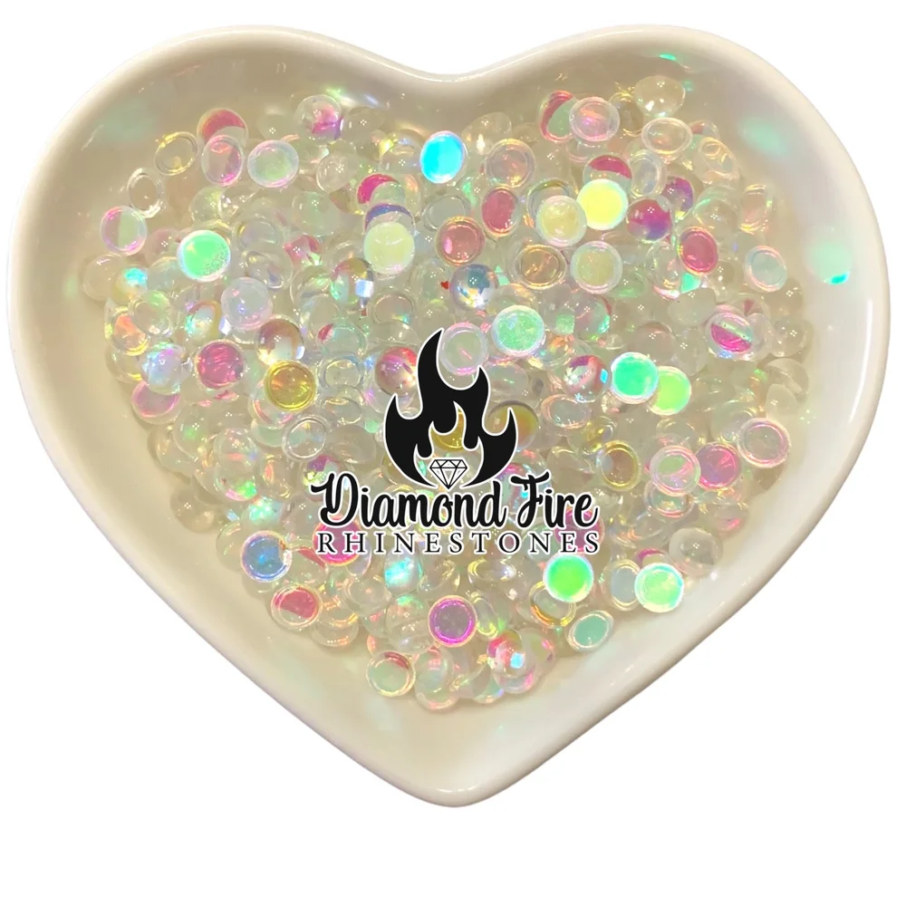 Transparent crystal Glass rhinestones glue fix non hot fix — Diamond ...