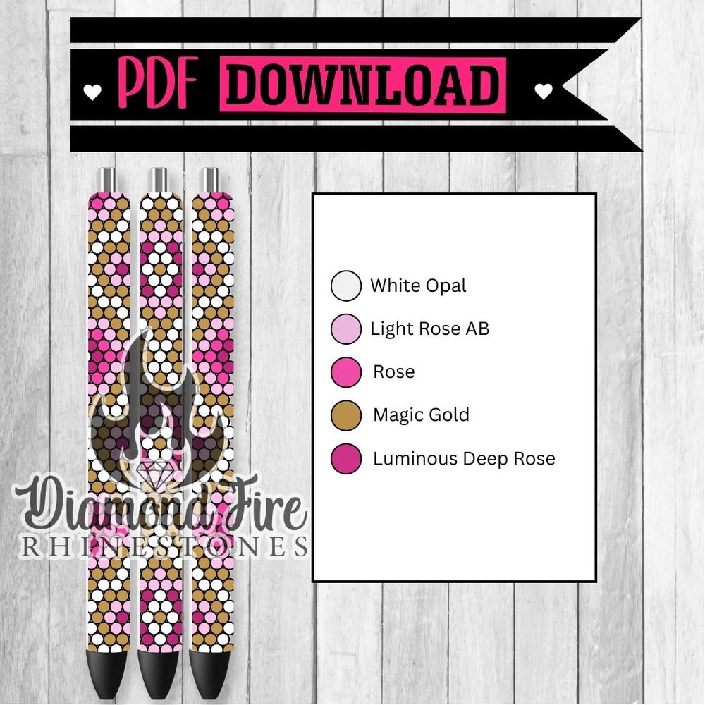 Diamond Dotz Rhinestone Pen Templates – One Crafting Momma LLC