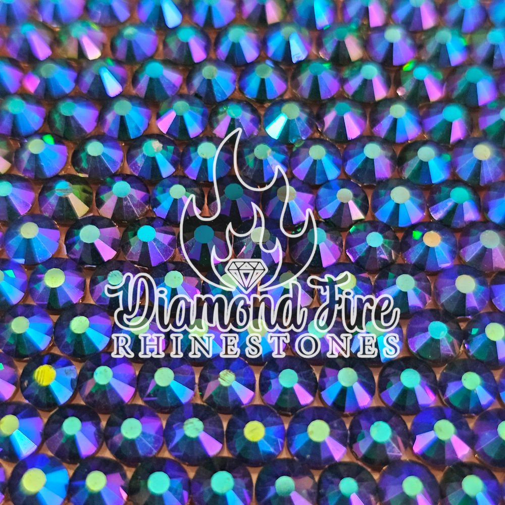 SW Diamante Effect Color 8big 8small Facets NO Hot Fix Rhinestones Glass  Flatback Nail Art Rhinestone