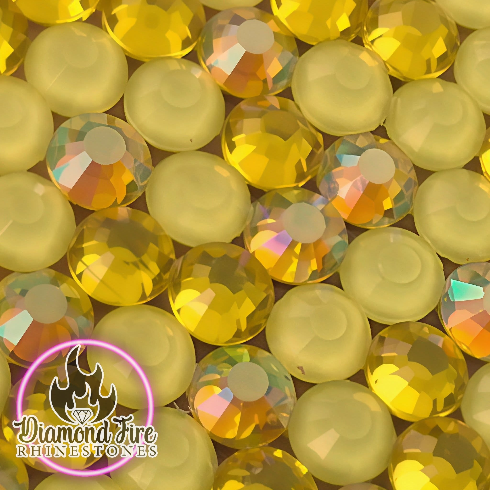 Yellow Pop Custom Glass Rhinestone Mix