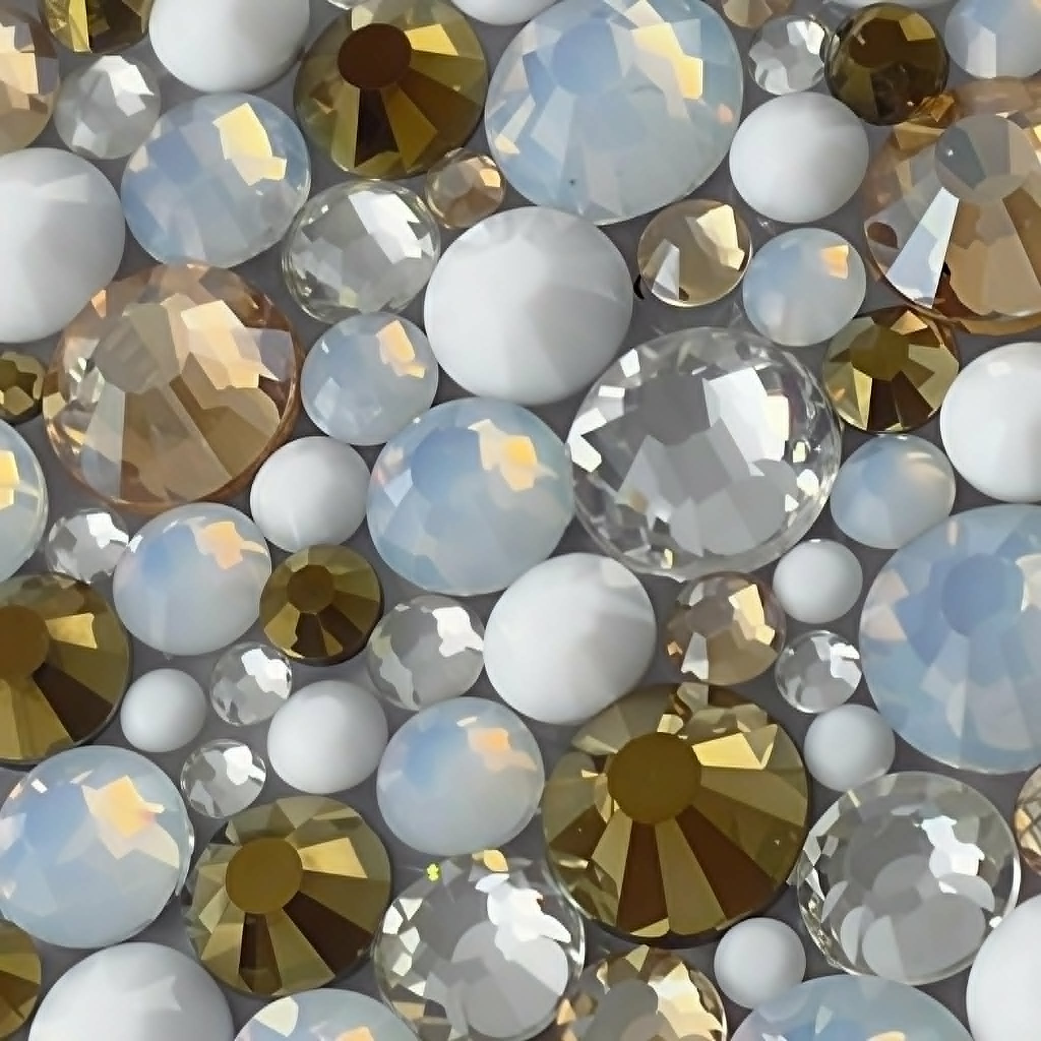 Mr. & Mrs. Bling Glass Rhinestone Mix