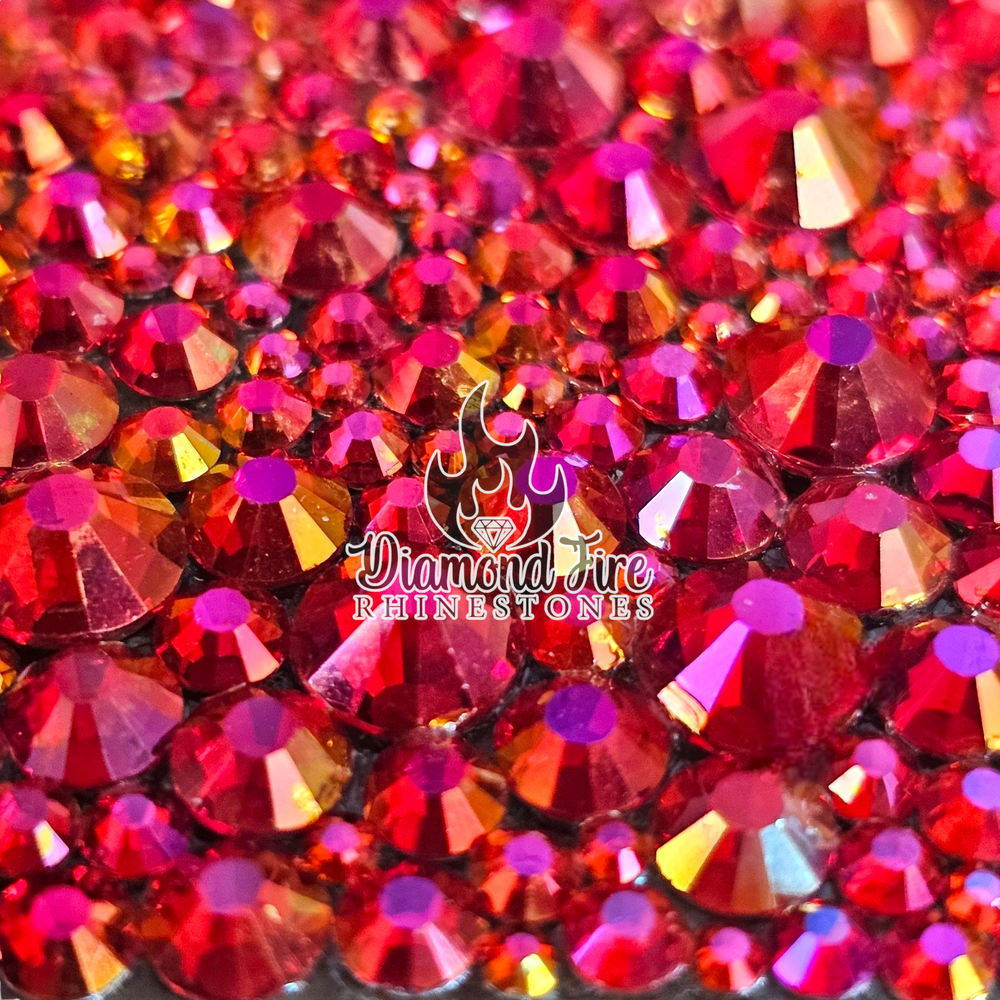 Fireball Glass Rhinestone Mix — Diamond Fire Rhinestones