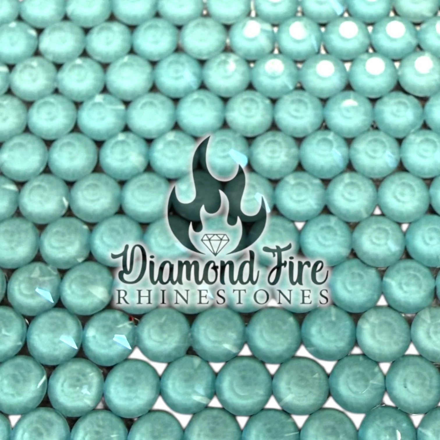 Flatback Mocha Turquoise Glass Rhinestones