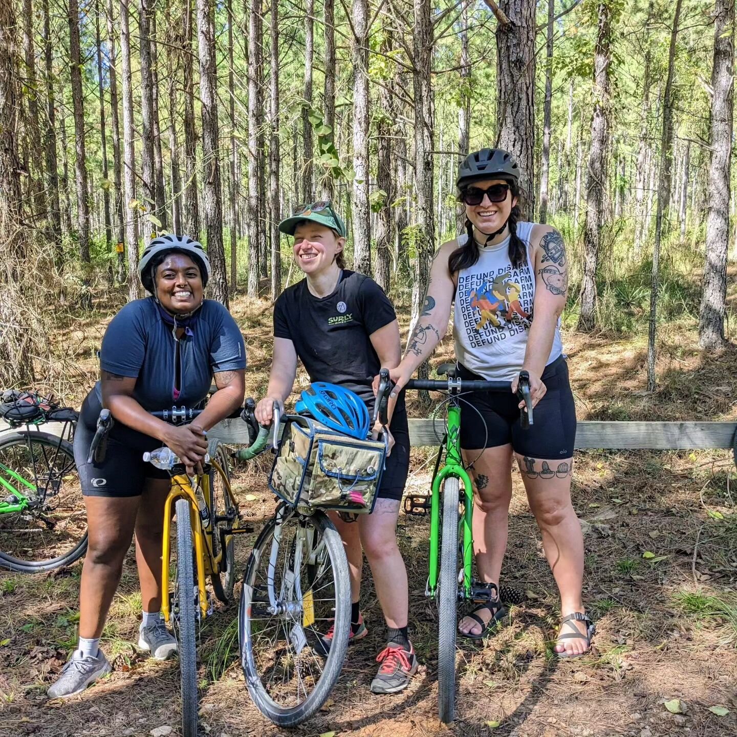 📍Ancestral lands of the Mvskoke peoples

🚲 Thank you @rar.atlanta for such a great ride!!! We didn't camp out, but it was a beautiful day and fun terrain 🎉.

It was a dream to get to know some southern bike folks &amp; queers 🌈!!

💘 Can't wait t