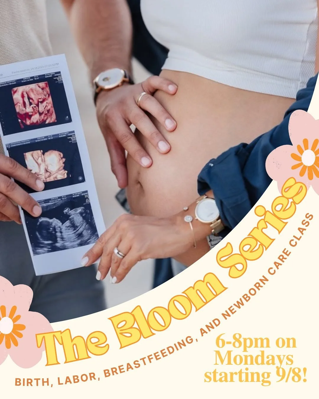 🌸🌼 THE BLOOM SERIES 🌼🌸
We&rsquo;re so excited to announce our newest class offering! This 4-week series will prepare you for all things labor, birth, breastfeeding, and newborn care! Designed for all families, whether you are planning to birth in