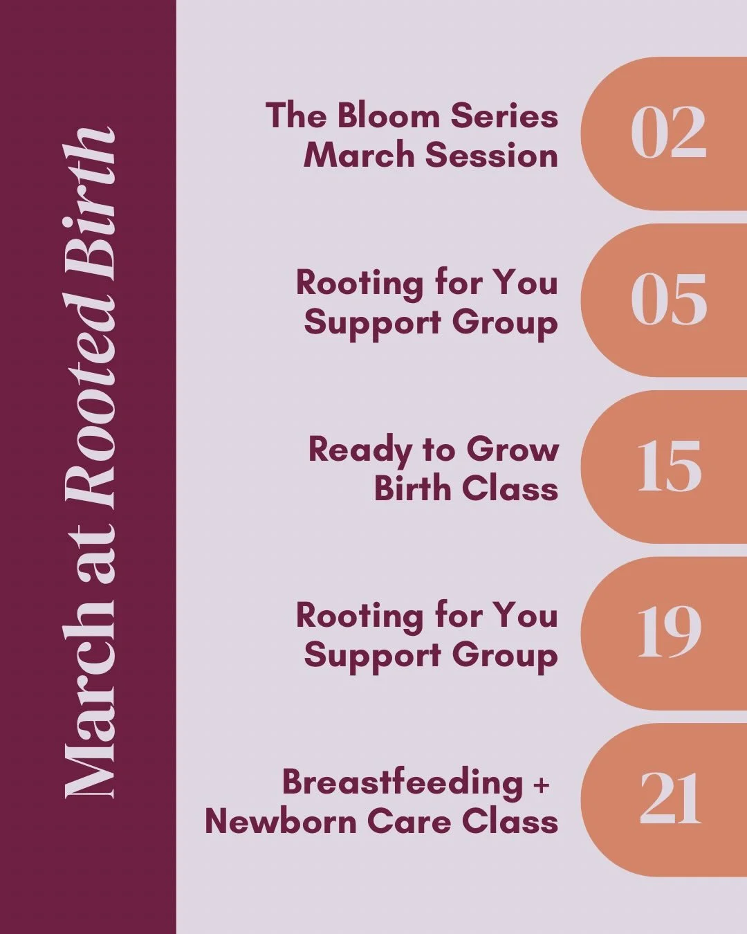 March at a glance! 🌼