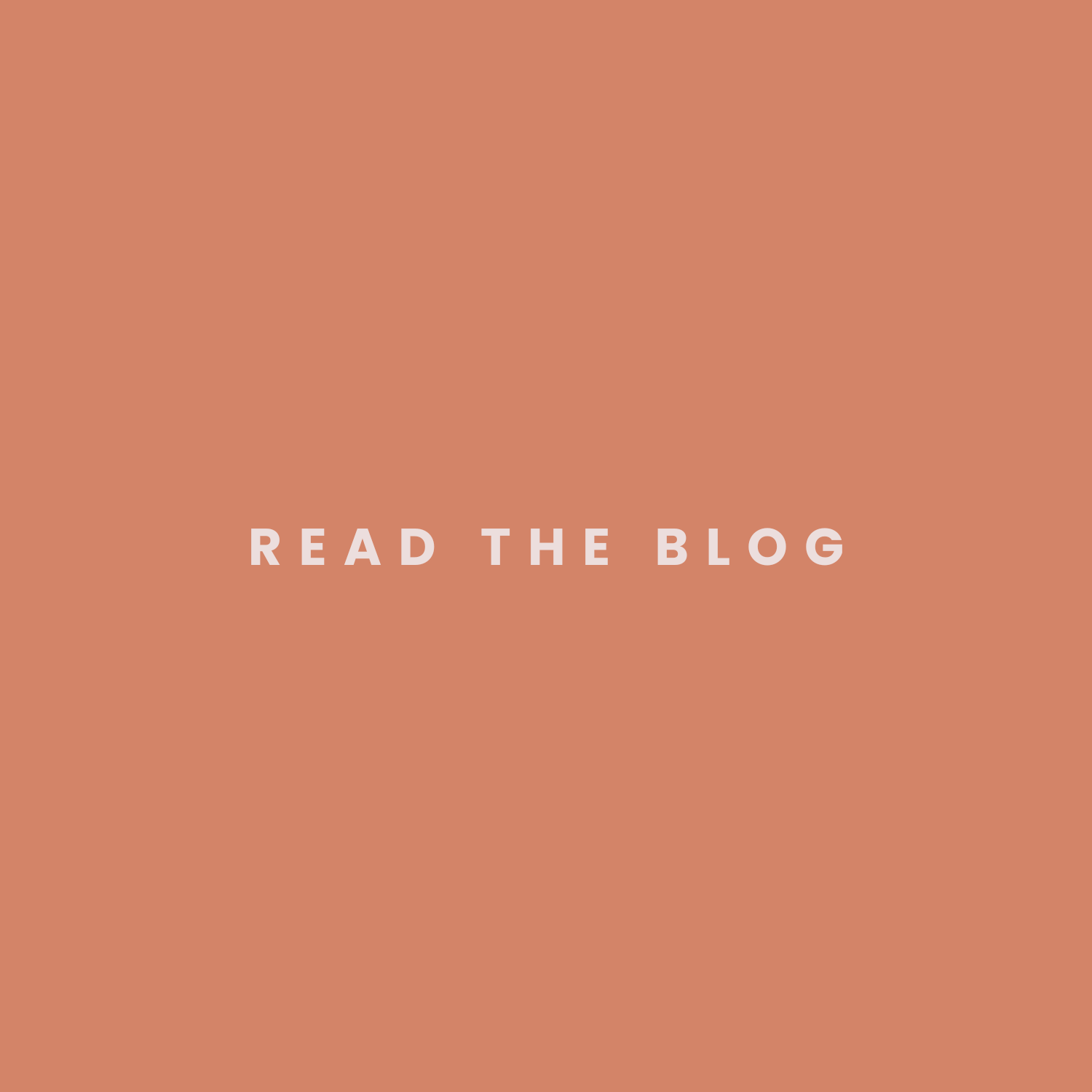A plain peach-colored background with white text that says 'Read the Blog' in the center.