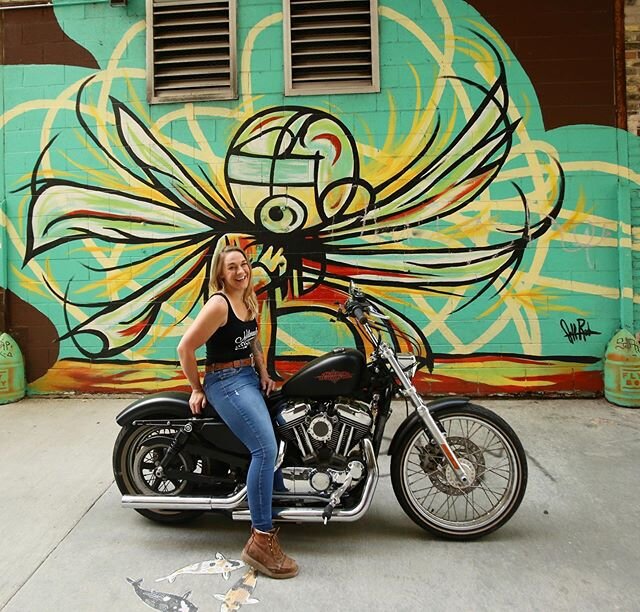 @d_alessandro and her @harleydavidson Sportster - hailing from Milwaukee, she&rsquo;s a member of the @milwaukeerivets women&rsquo;s riding group.

You&rsquo;ll see more photos like this one in the show! Stay tuned to see some sneak peeks from each o