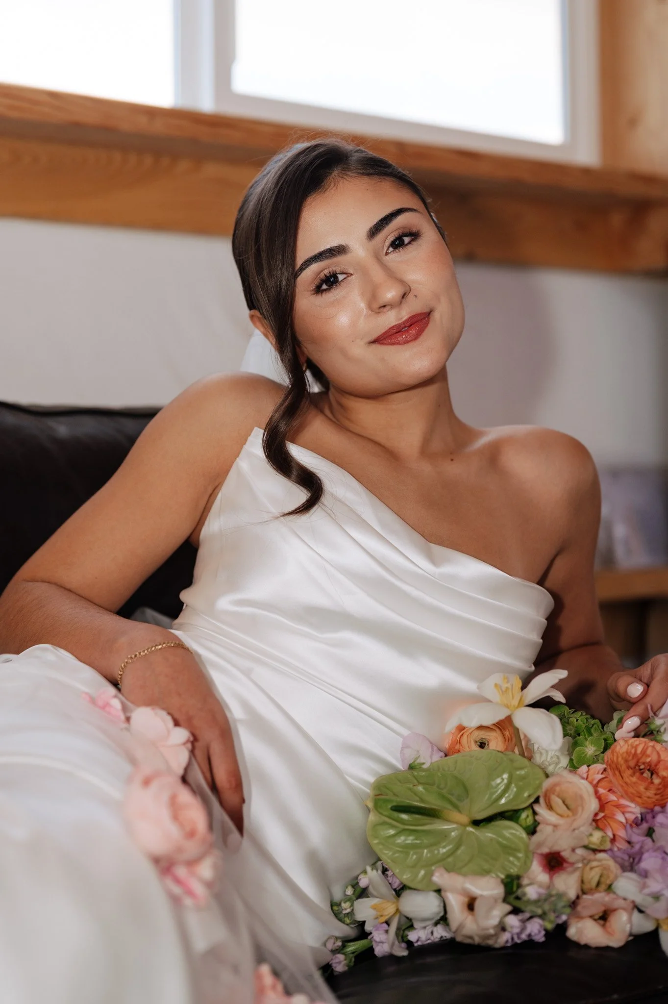 colorado soft glam wedding hair and makeup