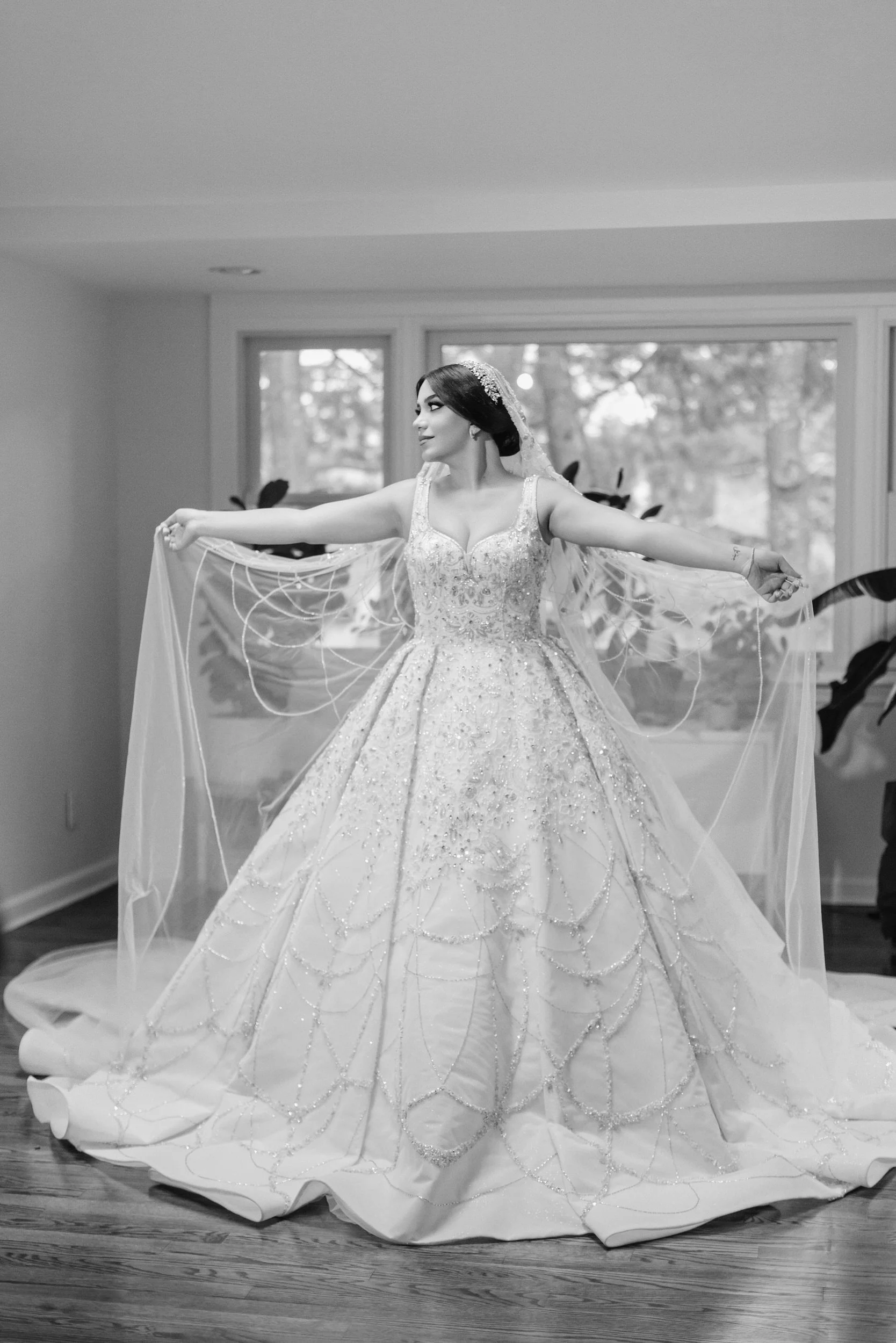 New Jersey-Church-Wedding-Photography-The Venetian-279BW.jpg