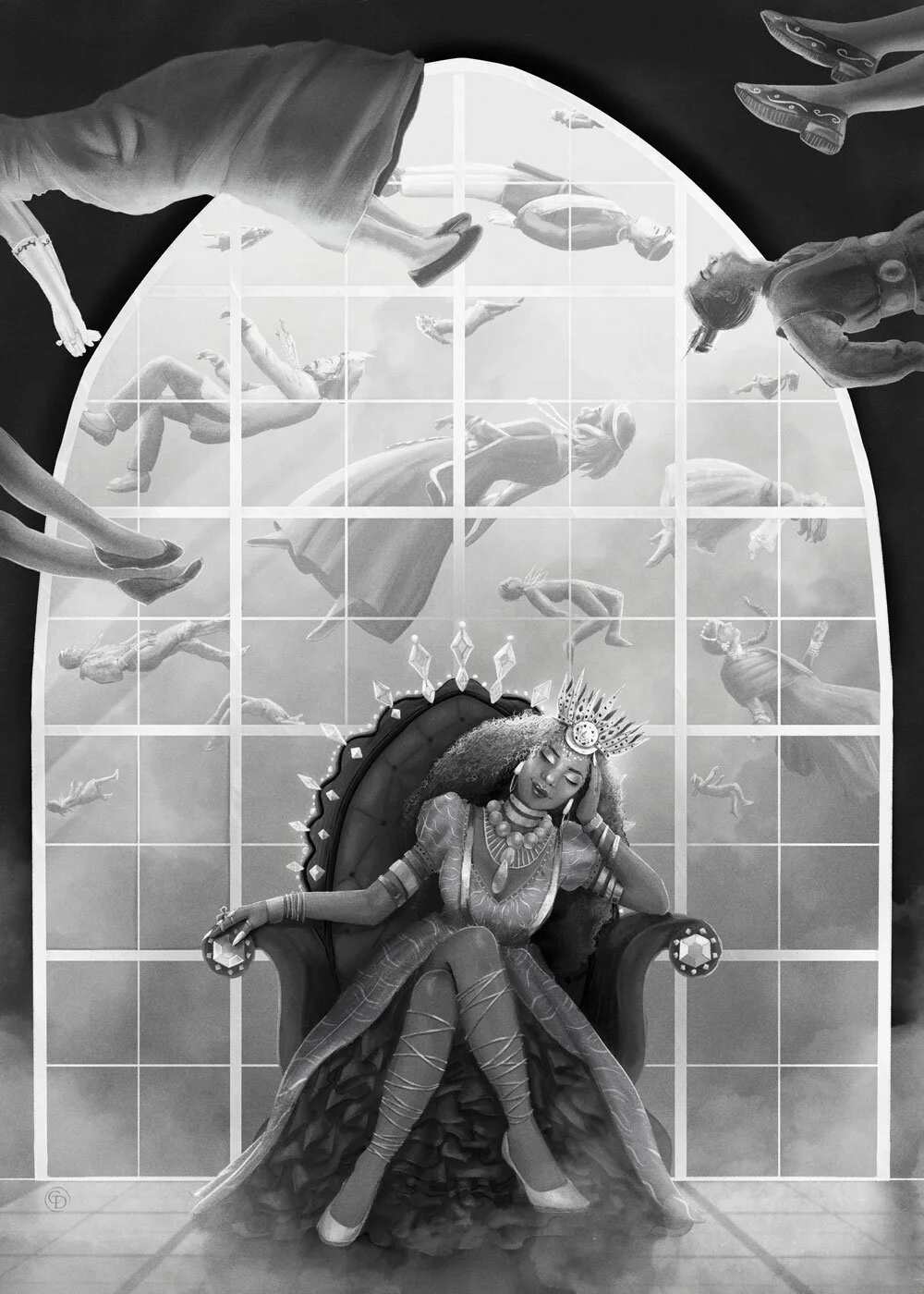 "The Queens Silence" for the World Roulette Galley at Light Grey Art Labs