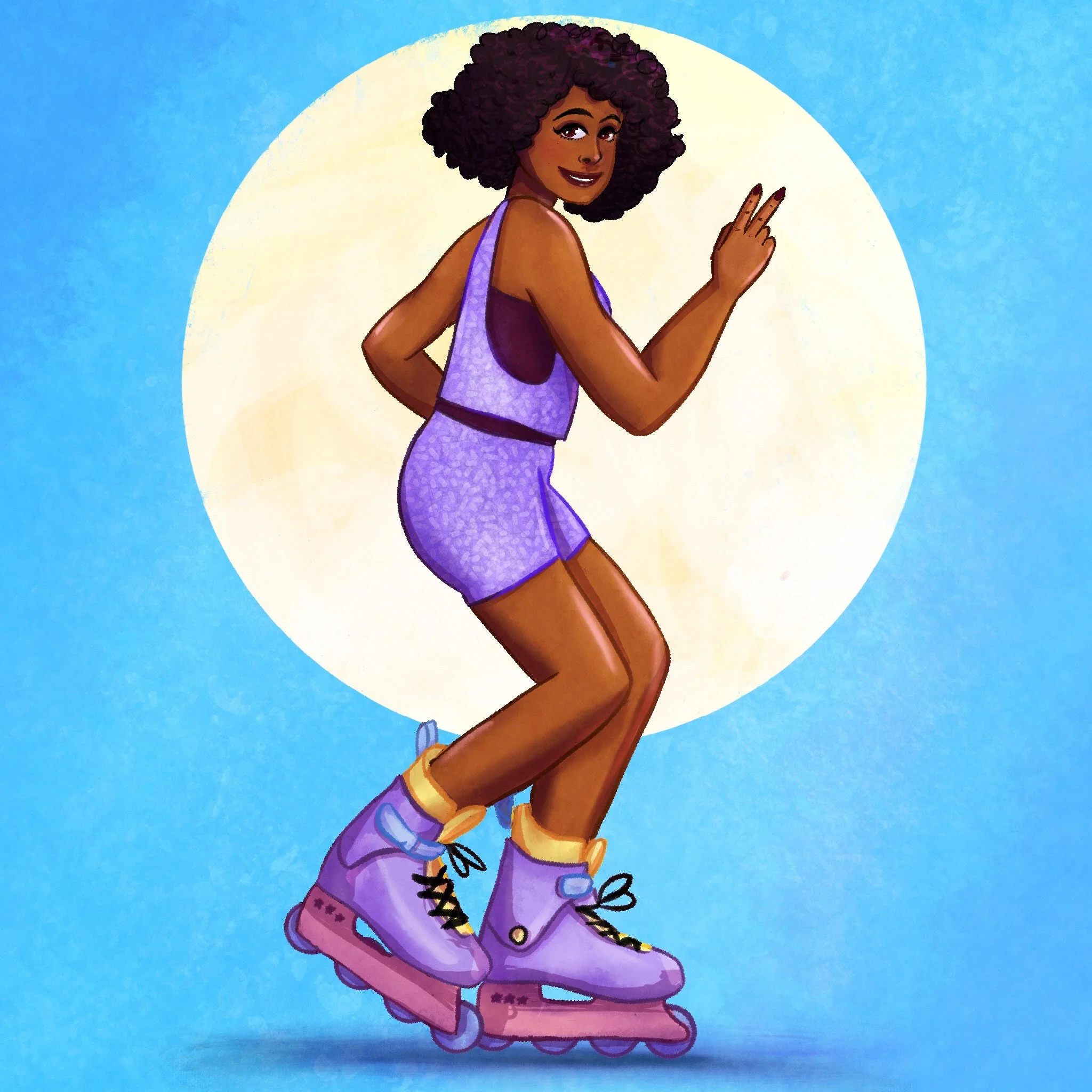 Self portrait of me rollerblading