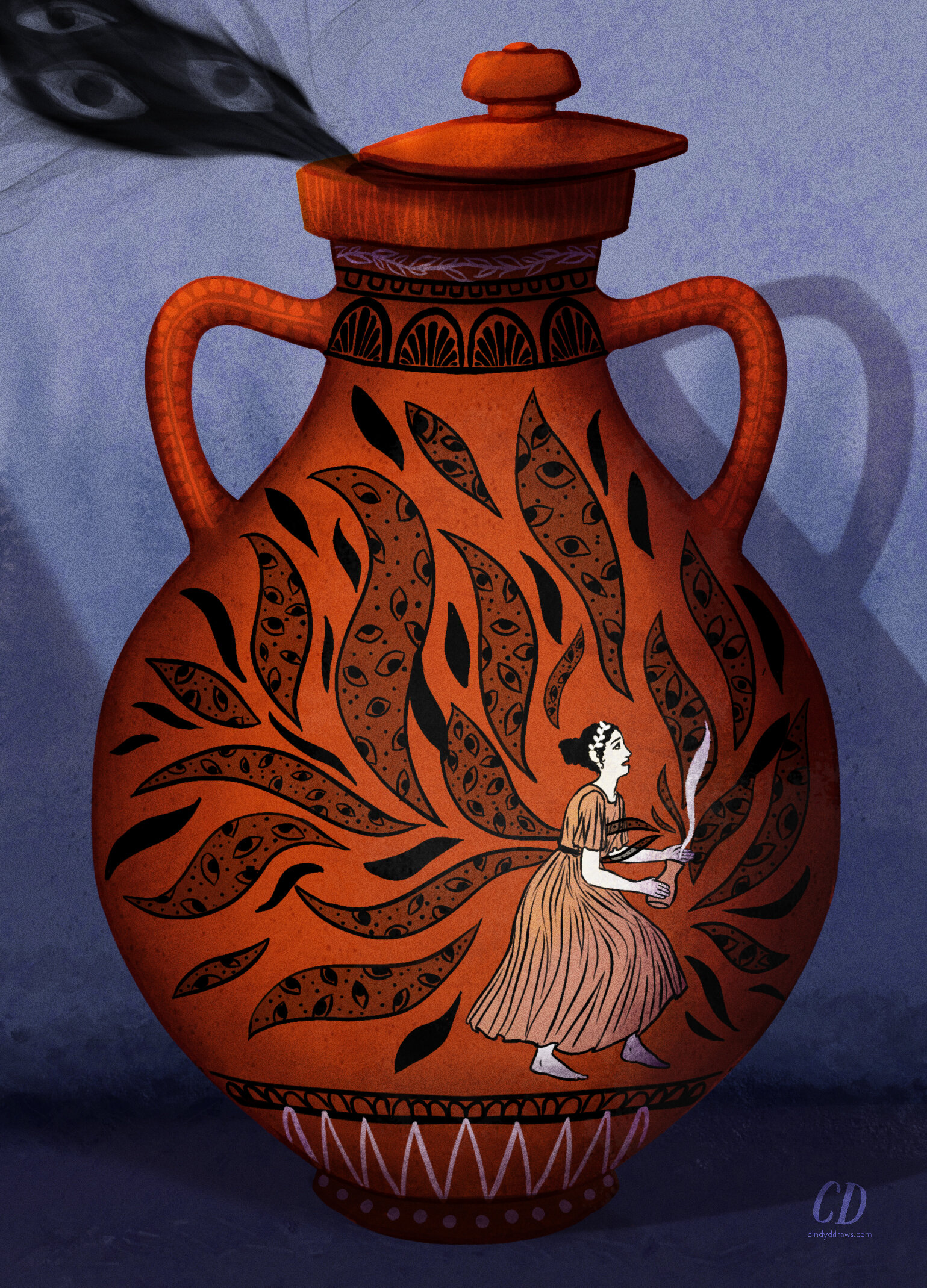 "Pandora's Opened Jar" for the Pandora's Box Gallery Show at Light Grey Art Labs
