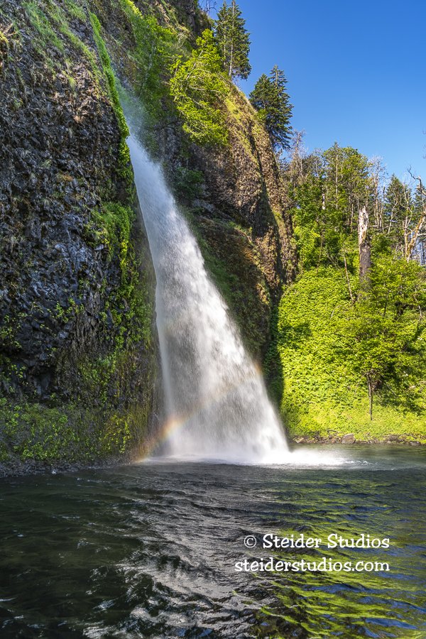 Horsetail Falls with Rainbow