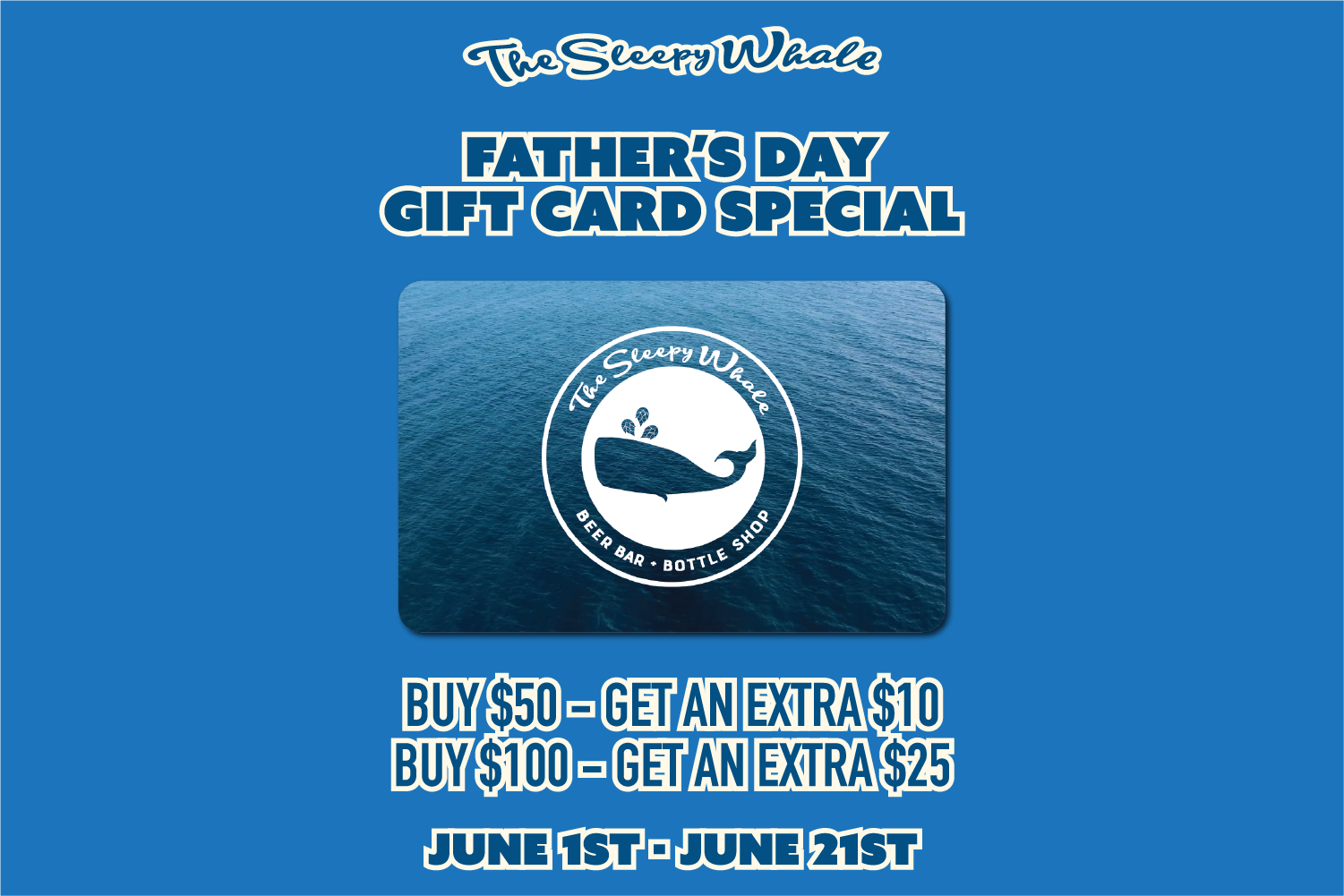 FATHER'S DAY GIFT CARD SPECIAL