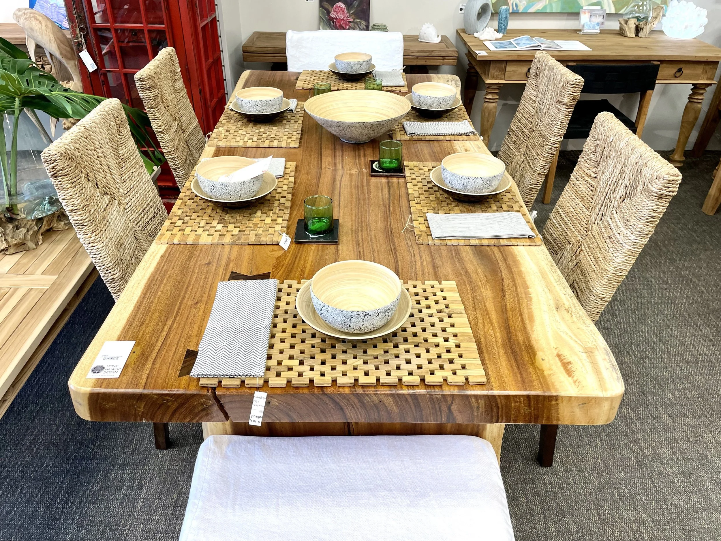 monkey pod dining table — Furniture Store Maui Home Hawaii Design