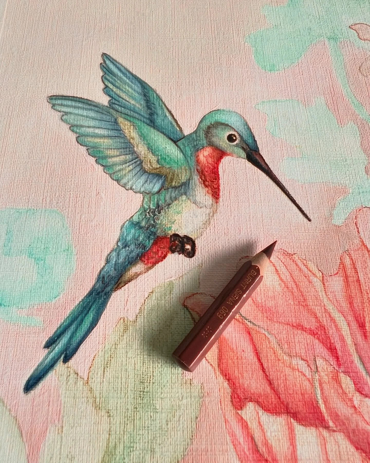 It&rsquo;s been three years since I picked up a paint brush to create. I won&rsquo;t go into the reasons today but I find the remnants of my productive season as bits of joy, like this itty bitty beloved pencil. It has been a favorite and will be to 
