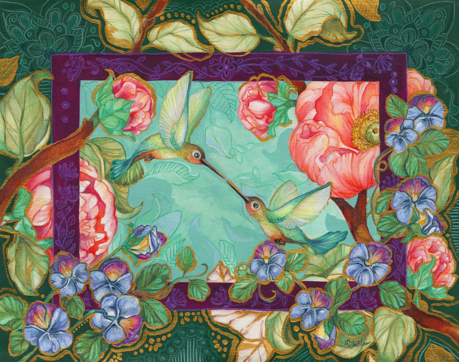 "Step Softly, Listen Closely" -Secret Garden Fine Art Print