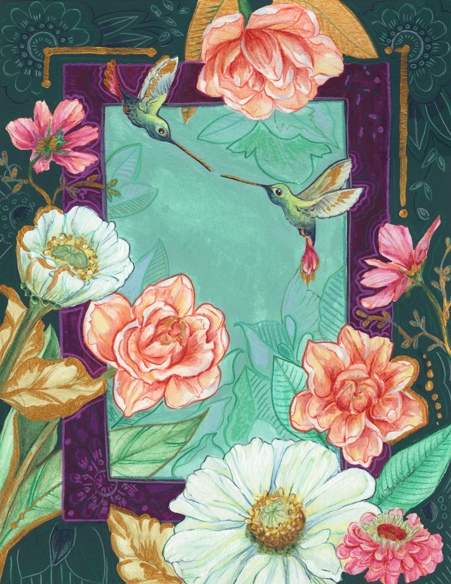 "Wings That Know" -Secret Garden Fine Art Print