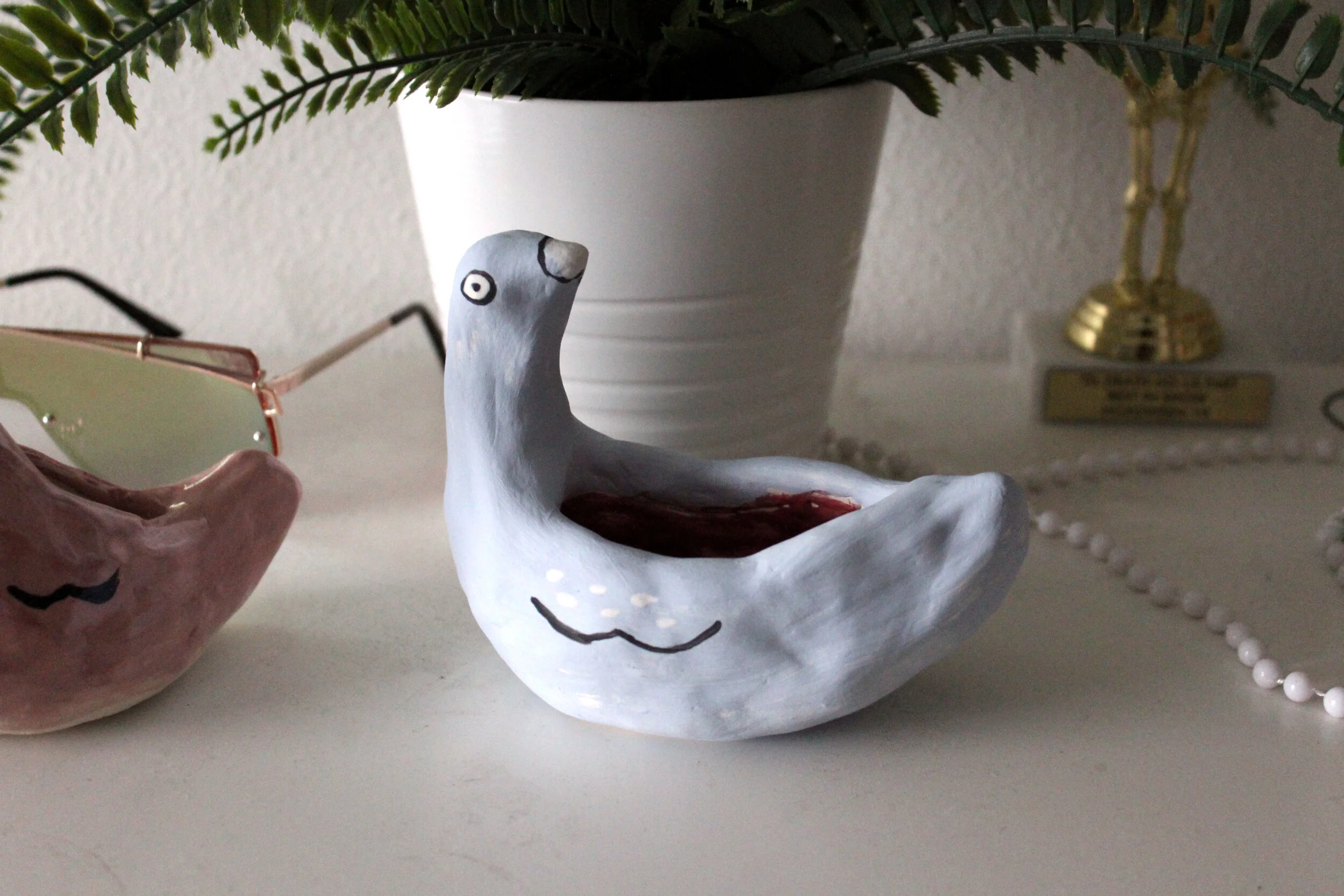 Blue the Goose Pot