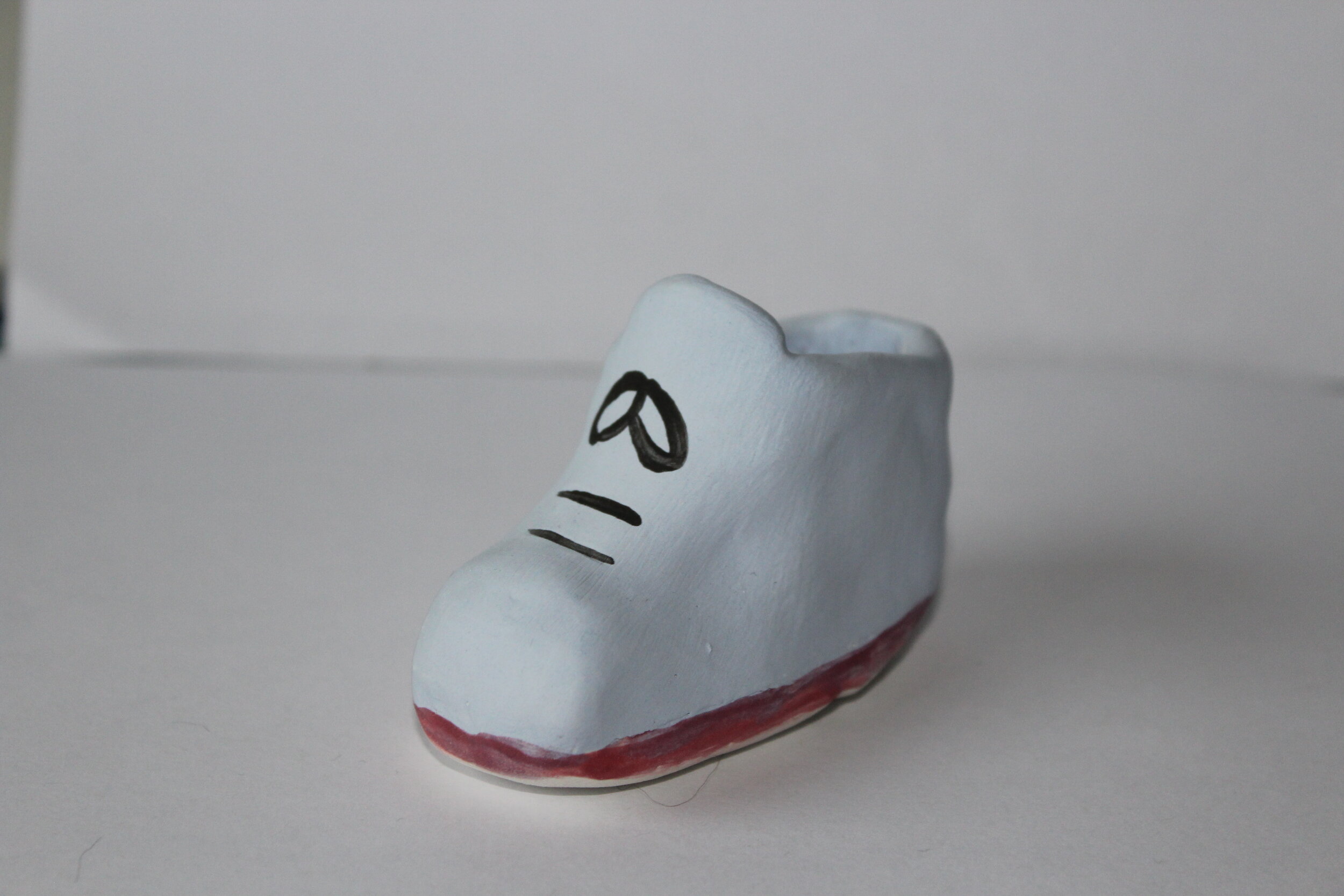 Blue Shoe Pot