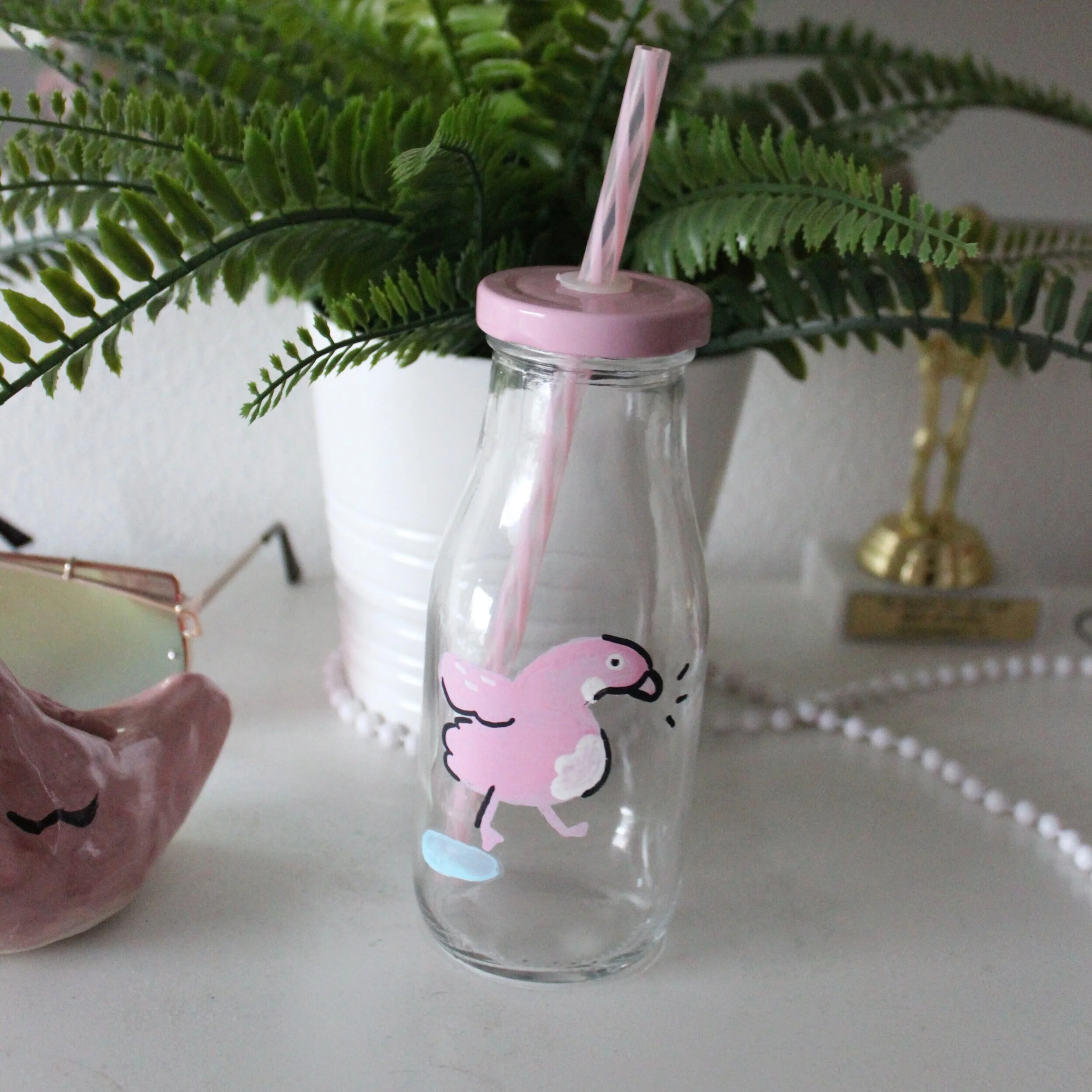 George Glass Milk-Bottle
