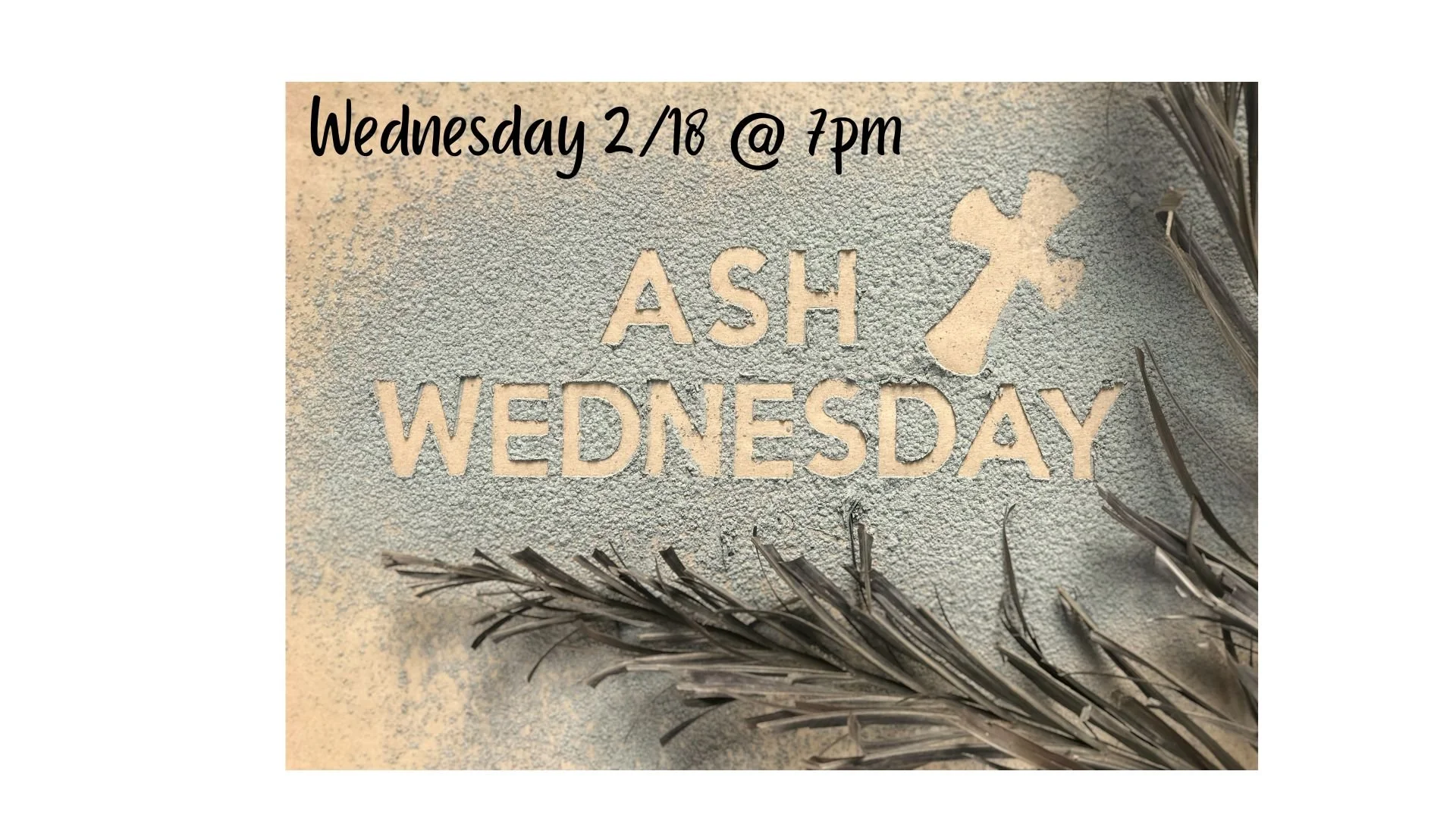 Ash Wednesday Service