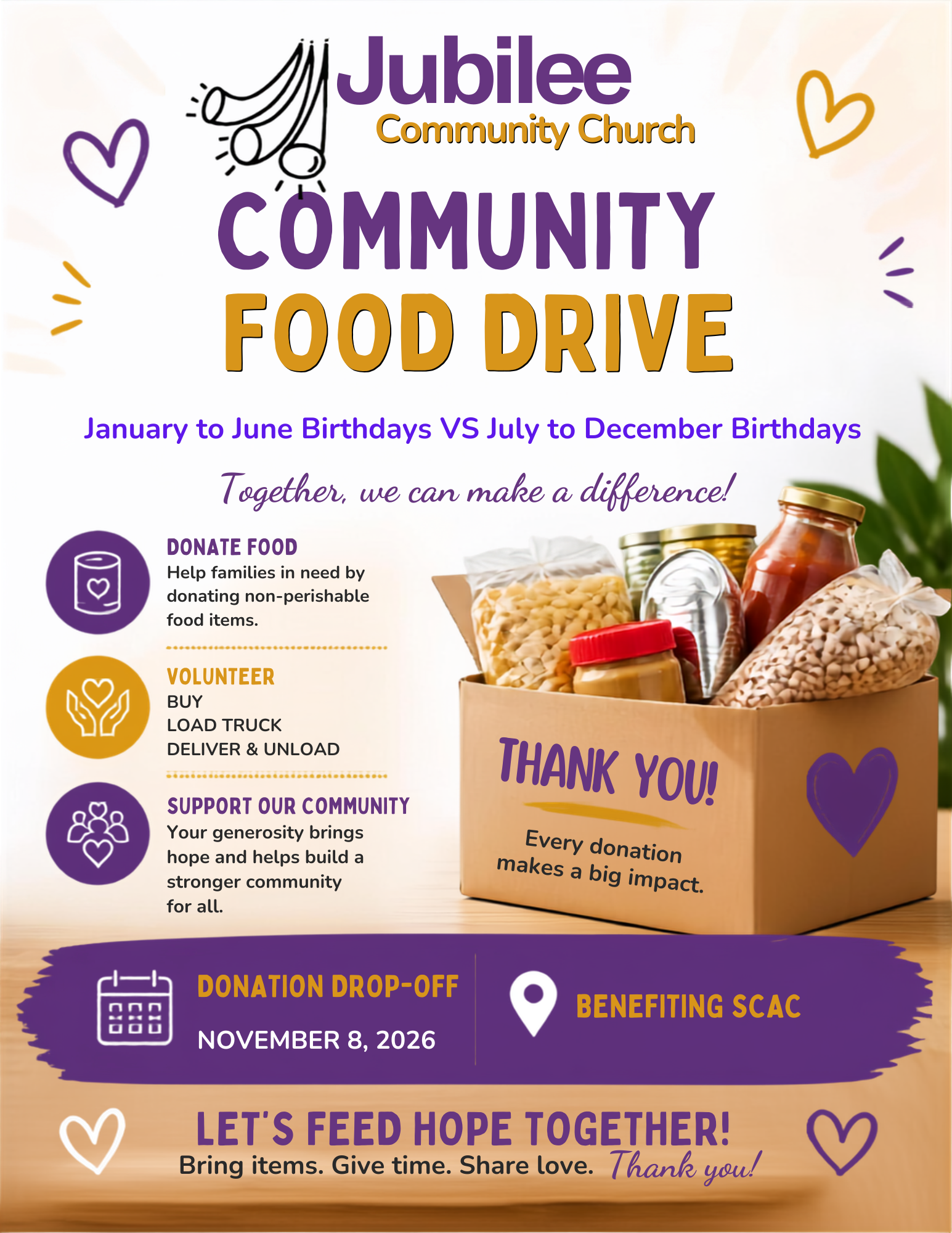 Food Drive for Springboro Community Assistance Center 