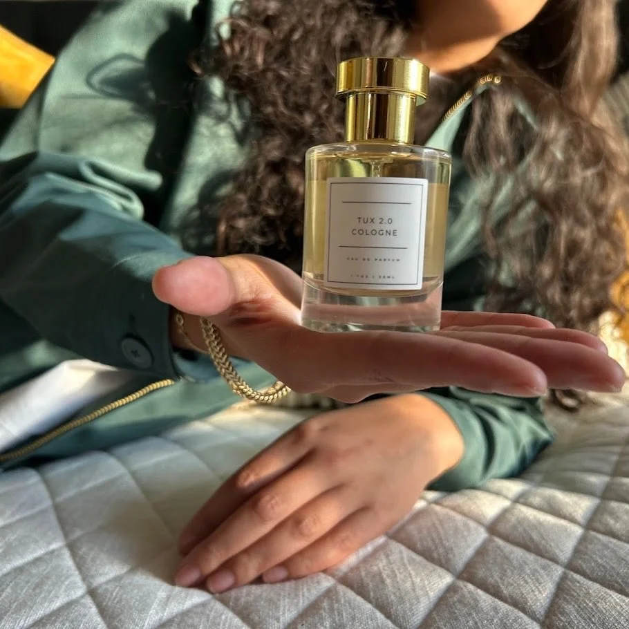 Have you heard?
A new scent for a new year ✨

Meet Tux 2.0 &mdash; a bold evolution of the original. Smoother. Sweeter. Longer-lasting.
Fresh citrus and water lily open the scent, followed by cool mint and green apple, settling into a rich, creamy ba