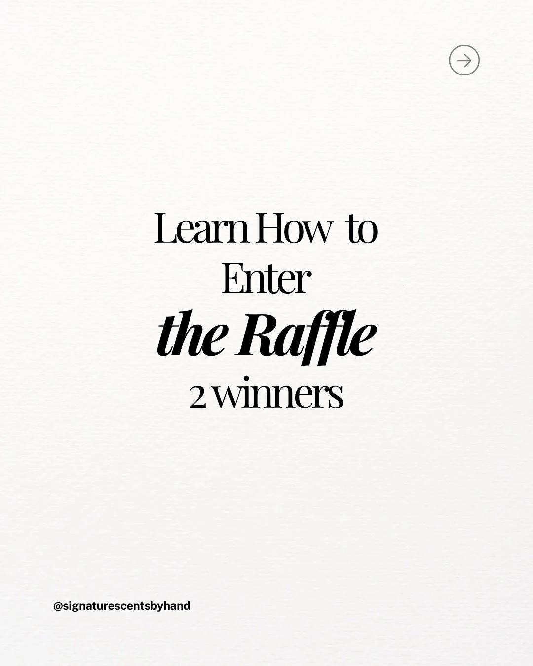 Did you enter yet? 👀

It&rsquo;s been a minute since our last one&hellip; so we&rsquo;re bringing it back for 2026 &mdash; and this time, we have two winners.

🥇1st winner: A travel-size fragrance of your choice
🥈 2nd winner: A $25 gift card (on u
